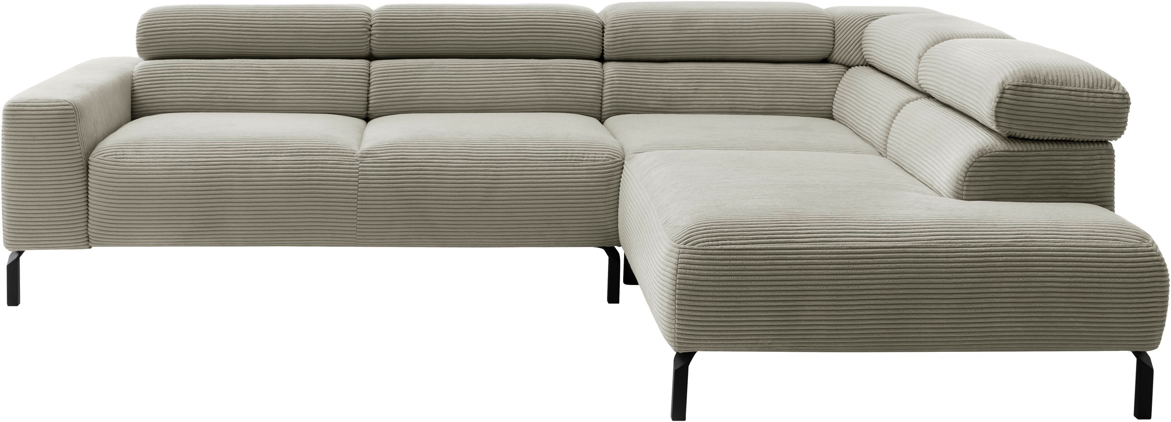 Home affaire Ecksofa "Antonelli, L-Form, inkl. Kopfteilverstellung, Breite günstig online kaufen