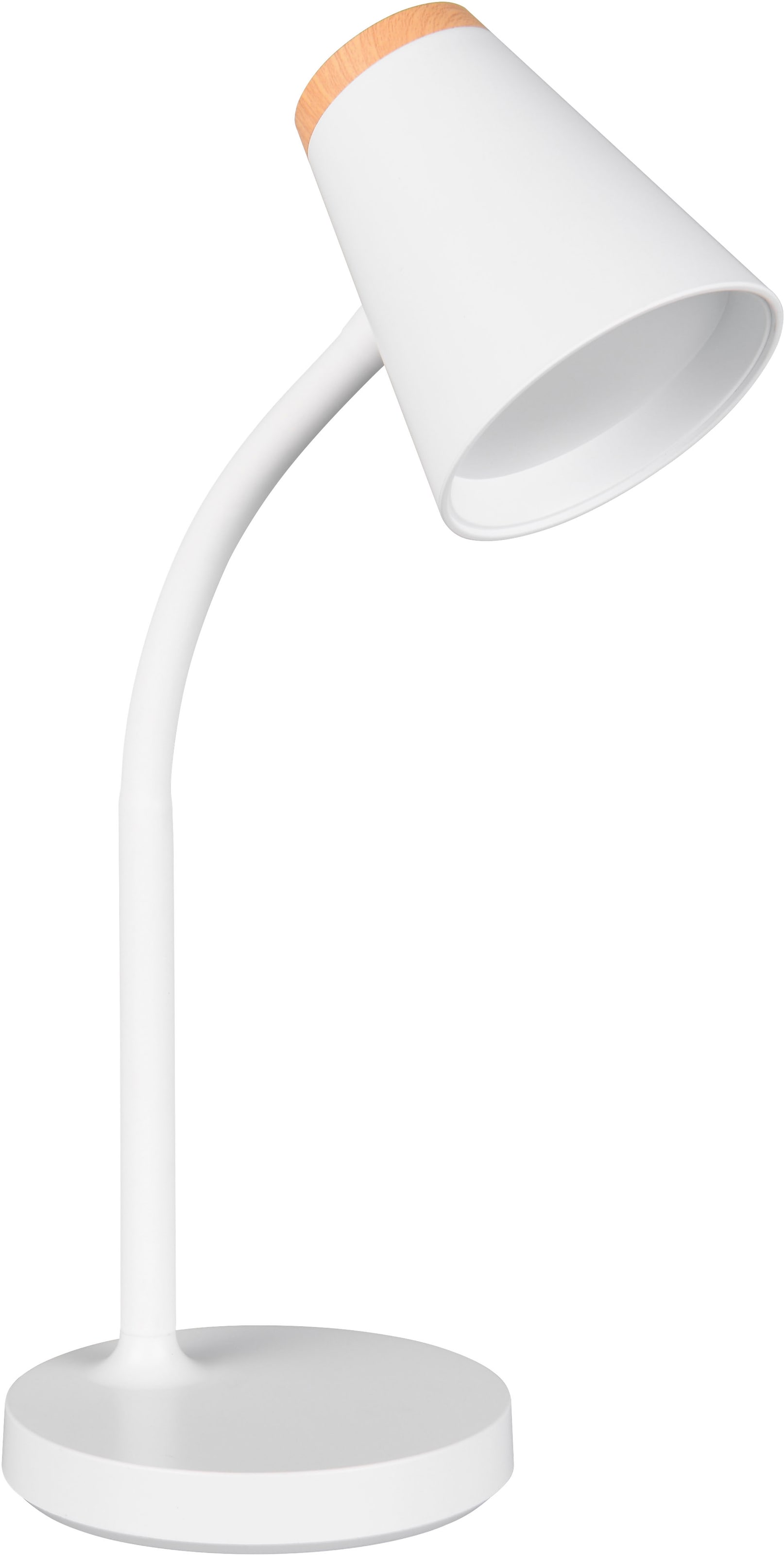 REALITY Leuchten LED Tischleuchte »PONGO, LED Tischleuchte m. Kippschalter, 4,5W 500 Lumen 3000K warmweiß«, 1 flammig, Leuchtmittel LED-Board | LED fest integriert, flexibel verstellbare Leselampe, Schreibtischlampe Höhe 36cm