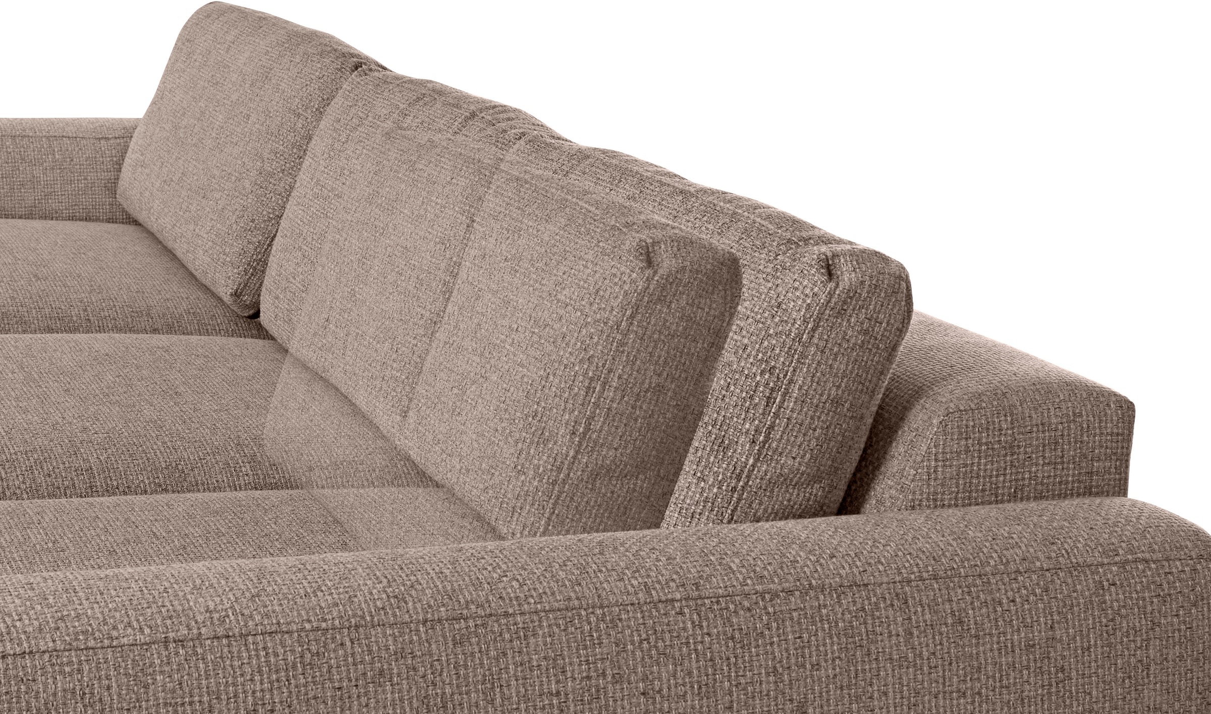 Places of Style Ecksofa »Bloomfield, L-Form«, extra tiefe Sitzfläche, wahlweise mit Sitztiefenverstellung