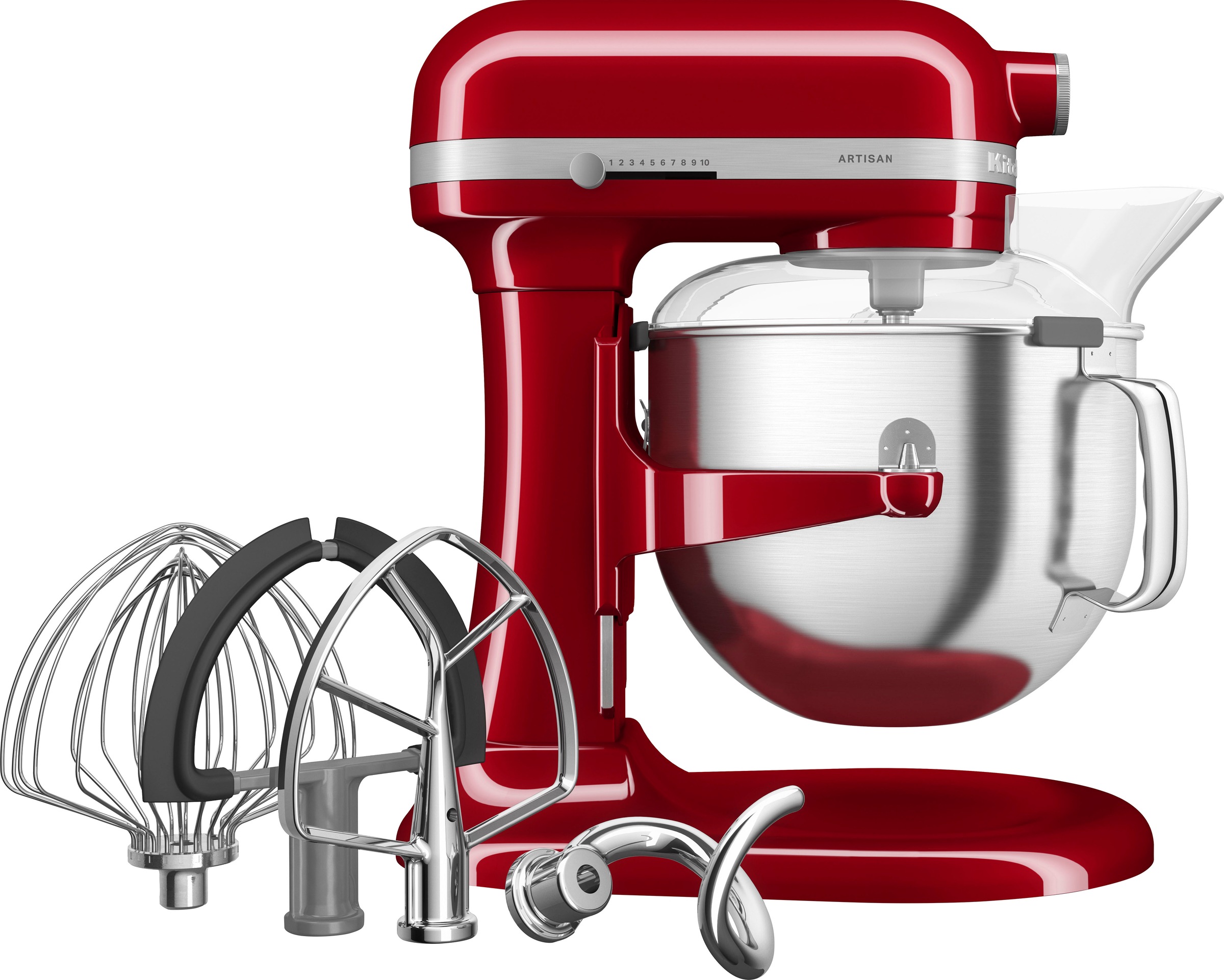 KITCHENAID Küchenmaschine "5KSM70SHXECA", B:28,7cm H:41,9cm T:37,15cm, rot, Küchenmaschinen