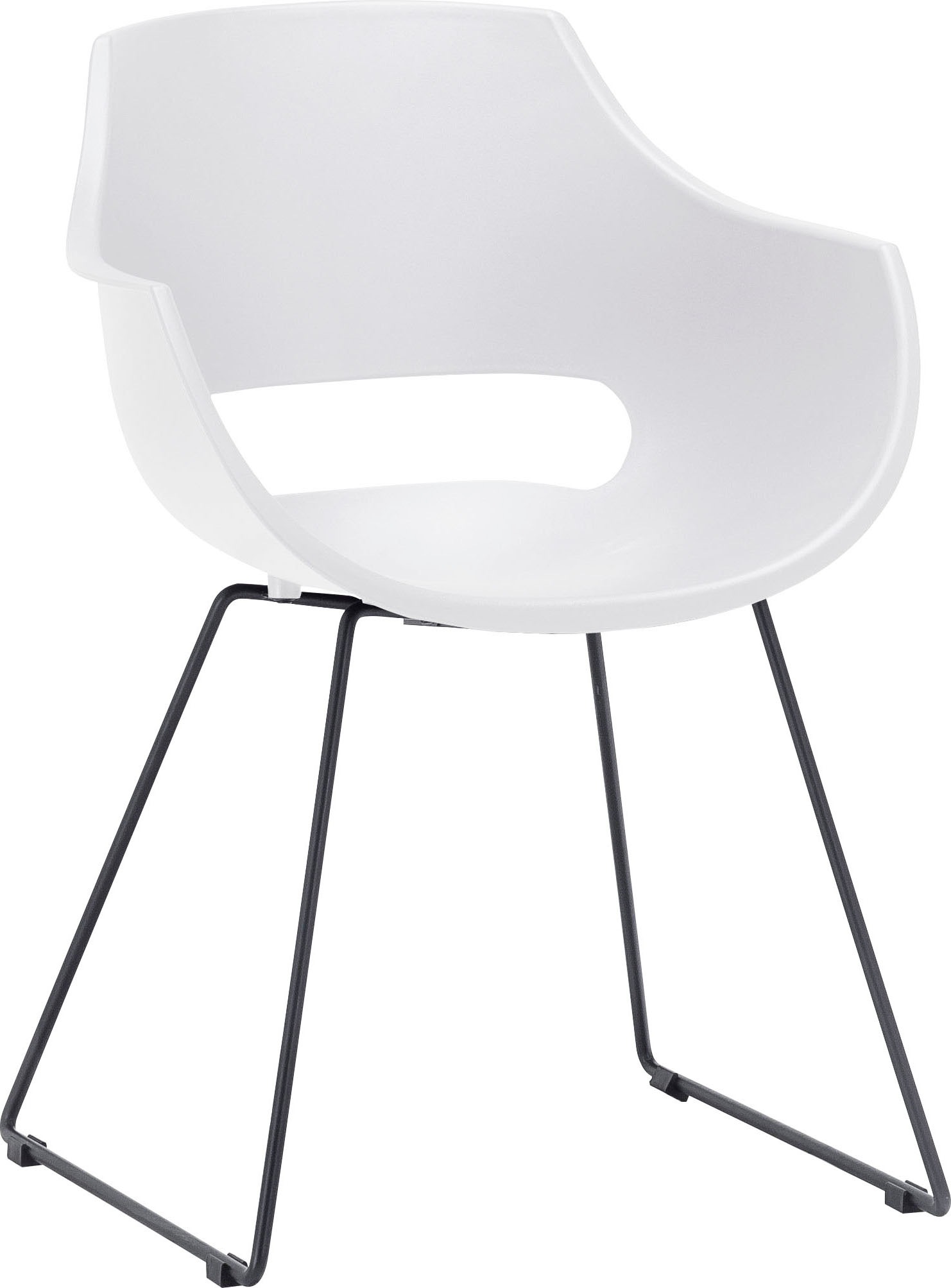 MCA furniture Schalenstuhl »Rockville«, (Set), 4 St., 4er-Set, Kufe, Kunststoff, Belastbarkeit 120 kg, Sitzhöhe ca. 46 cm