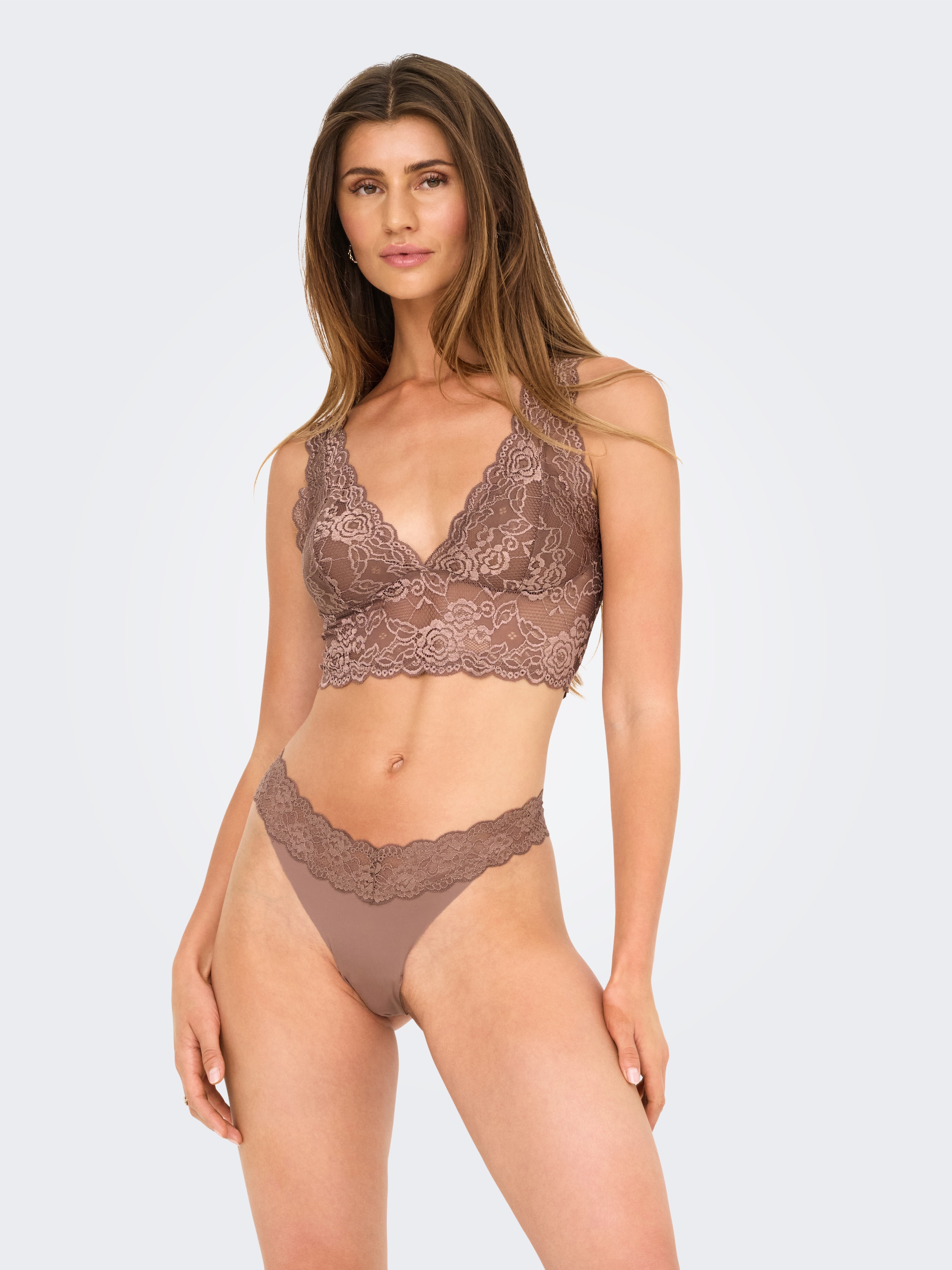 ONLY Spitzentop "ONLCHLOE – Spitzen-Bra mit gepolsterten Cups und Stretch", günstig online kaufen