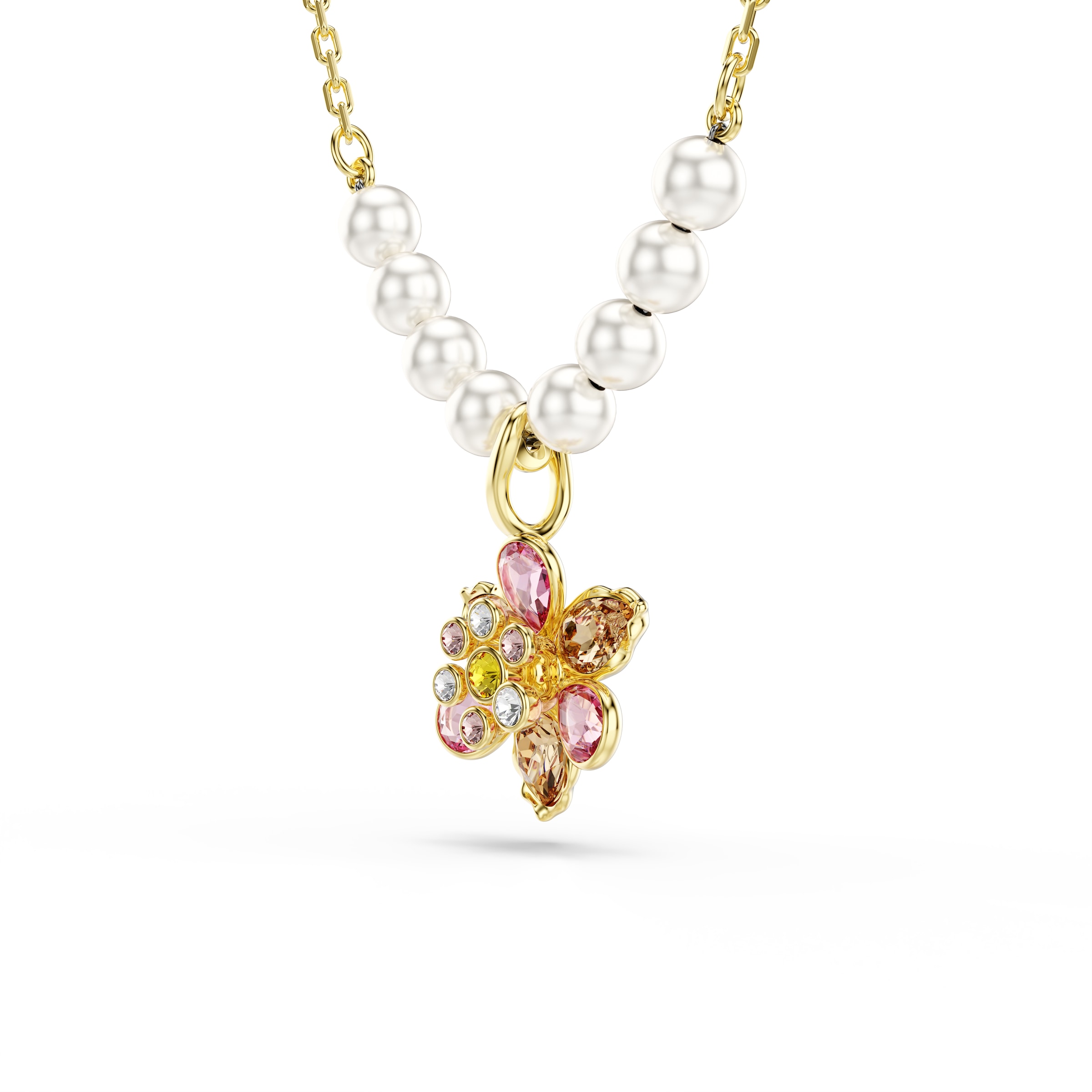 Swarovski Kette mit Anhänger »Schmuck Geschenk Idyllia Halskette«, mit Swarovski® Kristall - mit Swarovski® Perle