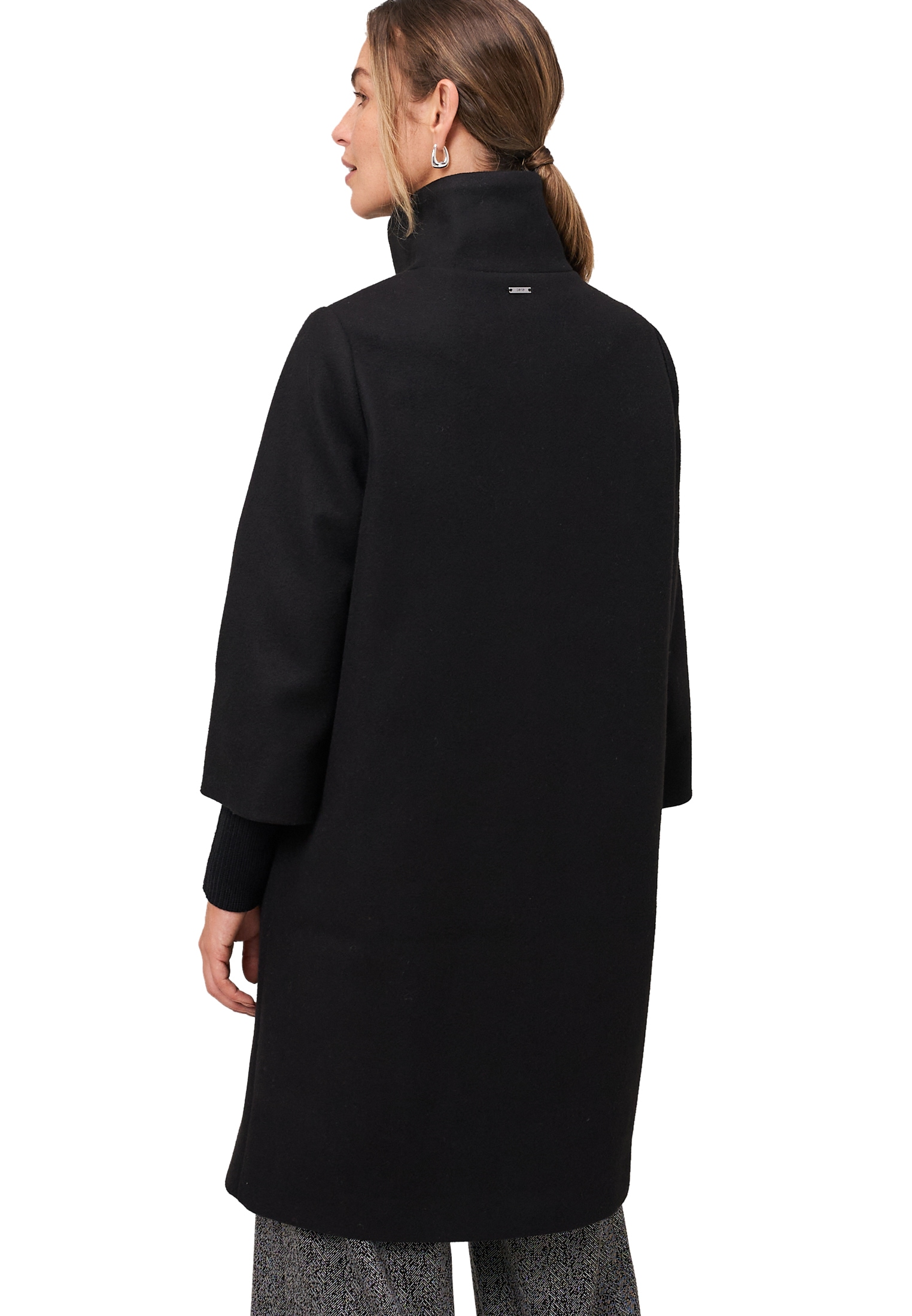 Zero Wintermantel »zero Damen Mantel Wolloptik mit Stehkragen«