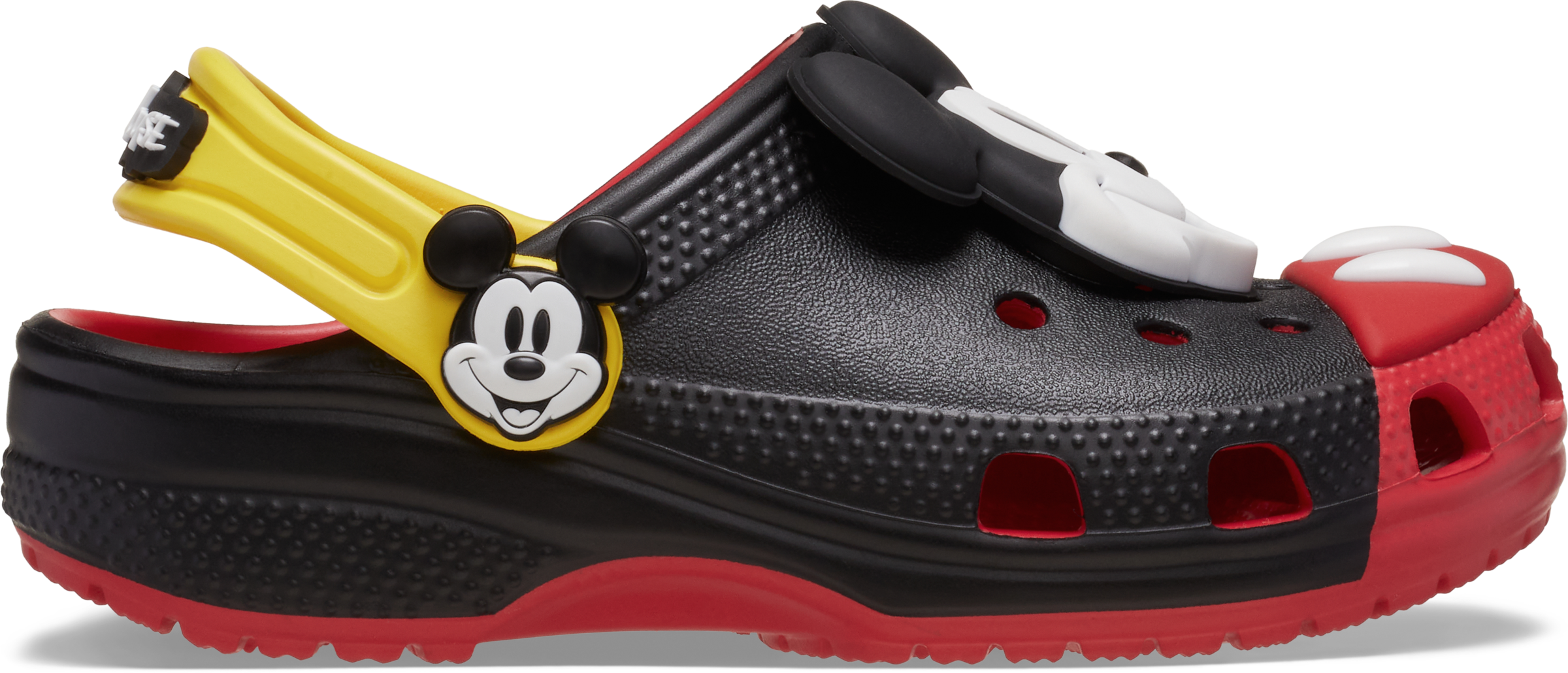 Crocs Clog »Mickey Mouse Classic Clog K«  Sommerschuh, Hausschuh, Strandschuh mit schwenkbarem Fersenriemen