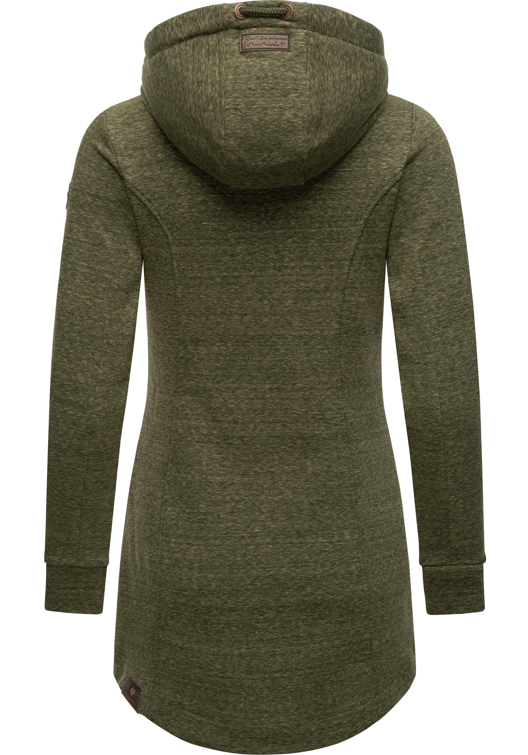 Ragwear Sweatjacke »Letty Intl.«, Sportliche Kapuzenjacke mit Kunstleder-Elementen