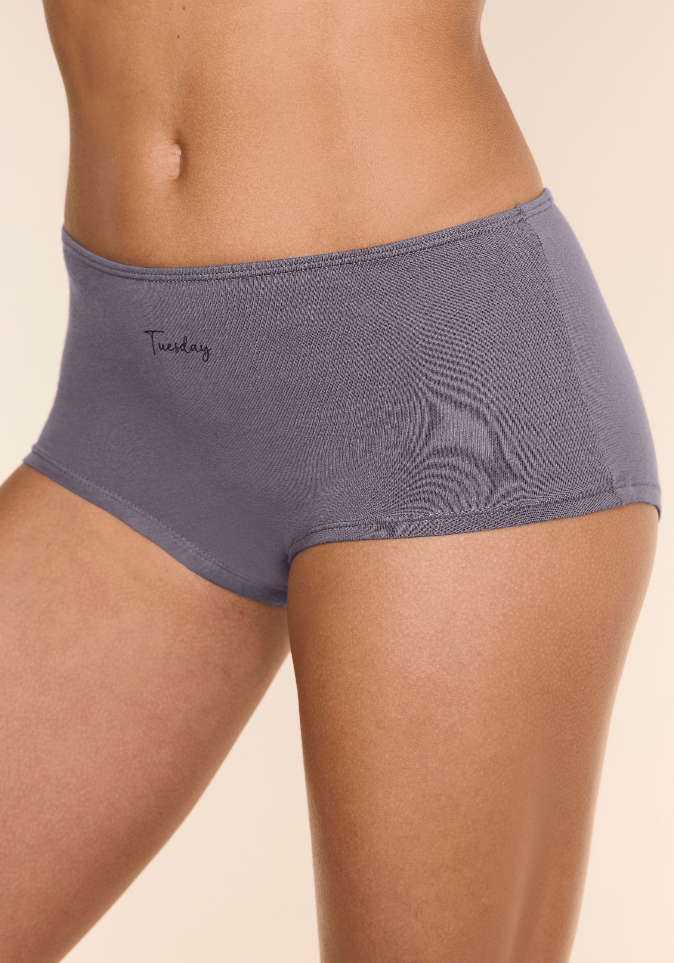 Vivance Panty, (Packung, 7 St., 7er-Pack), Angenehm elastische Baumwollqualität