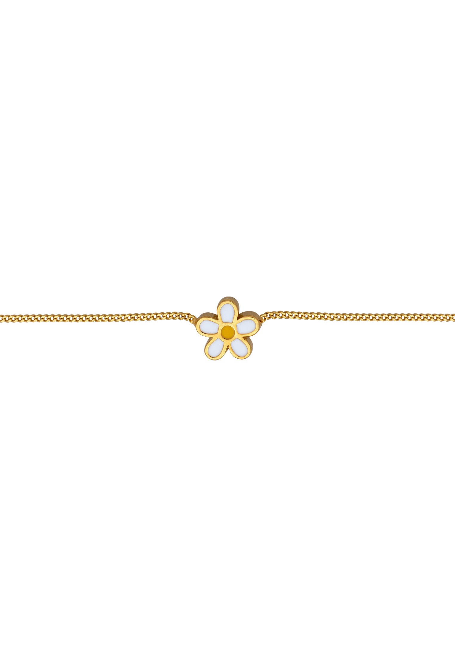 Elli Choker »Halskette Choker Blume 925 Sterling Silber vergoldet«