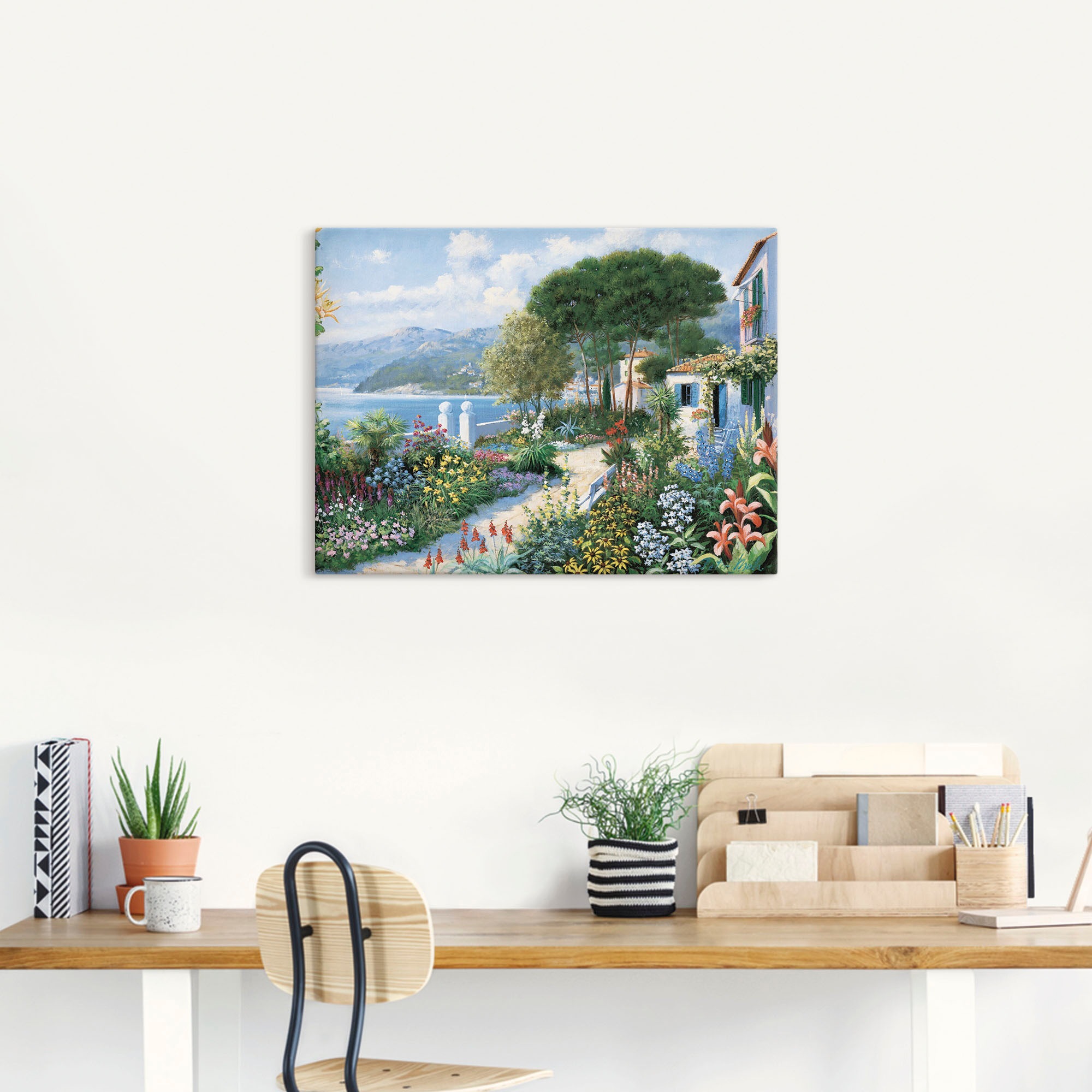 Artland Wandbild "Verstecktes Paradies" Garten 1 Stk. tlg. auf Holzrahmen g günstig online kaufen