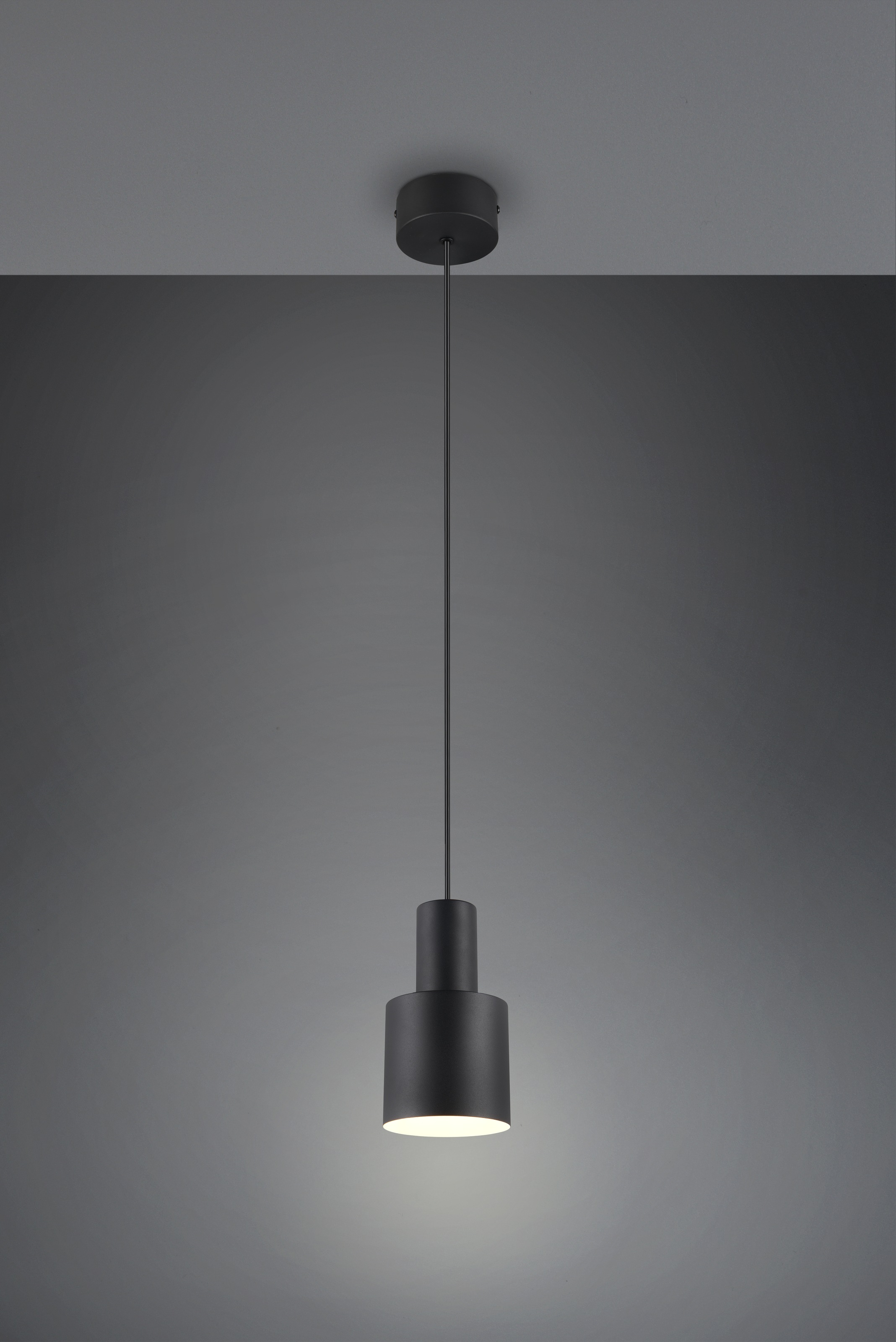 TRIO Leuchten Pendelleuchte »AGUDO, Hängelampe 1-flammig, exkl 1xE27 max 10W, höhenverstellbar«, 1 flammig, Leuchtmittel E27 | Leuchtmittel wechselbar, Hängelampe Ø 12cm, bis max 150cm Abhängung, Küche Esszimmer Wohnzimmer