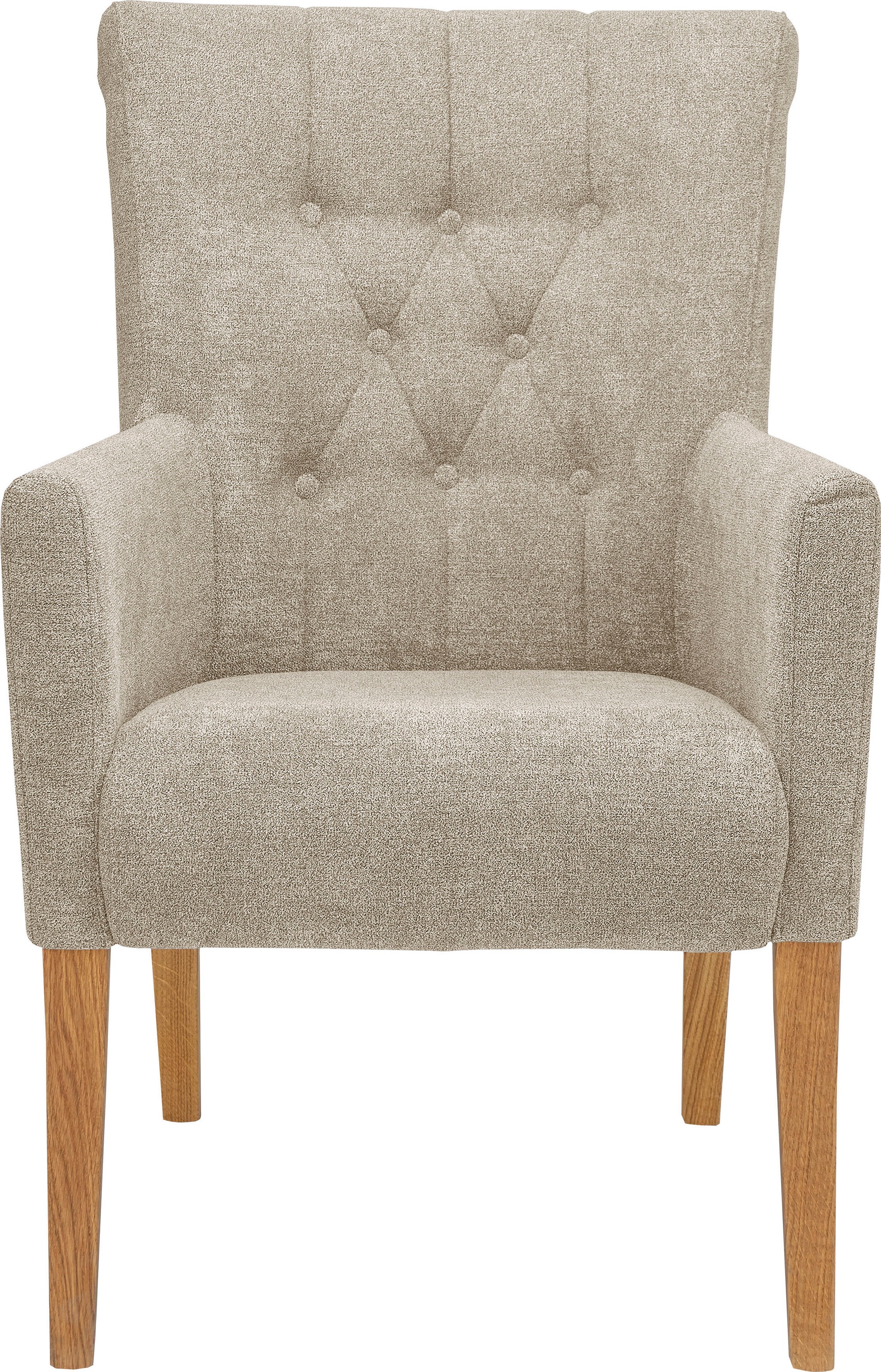 Home affaire Esszimmerstuhl "King" () 1 Stk.Armlehnstuhl mit Knopfheftung, günstig online kaufen