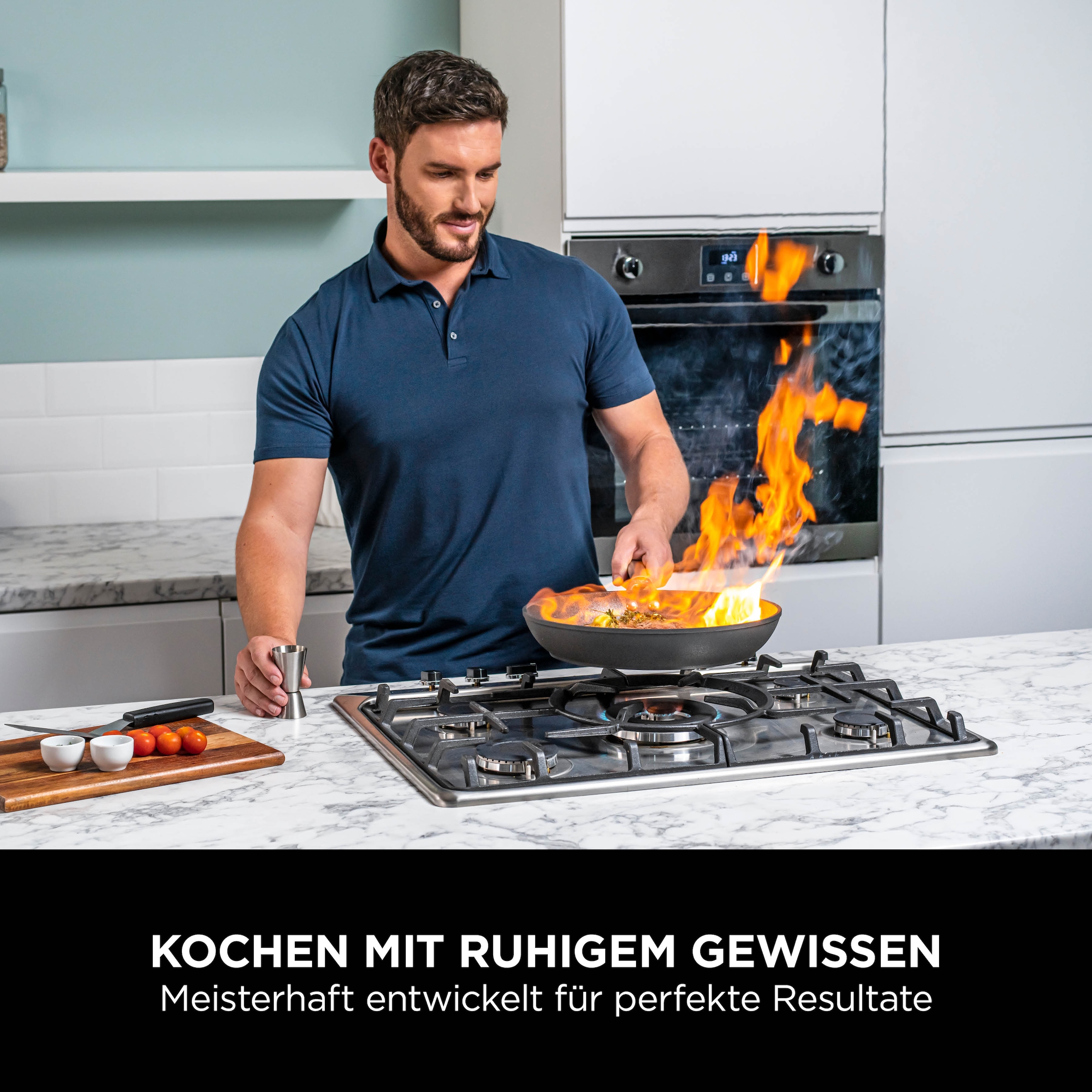 NINJA Pfannen-Set »Ninja ZEROSTICK Premium 2-teiliges Pfannen-Set (24 cm/28 cm) C32000DE«, Aluminium, (1 tlg., je 1 Bratpfanne 24 cm, 28 cm), Premium Kollektion, ZEROSTICK Technologie, garen ohne Fett