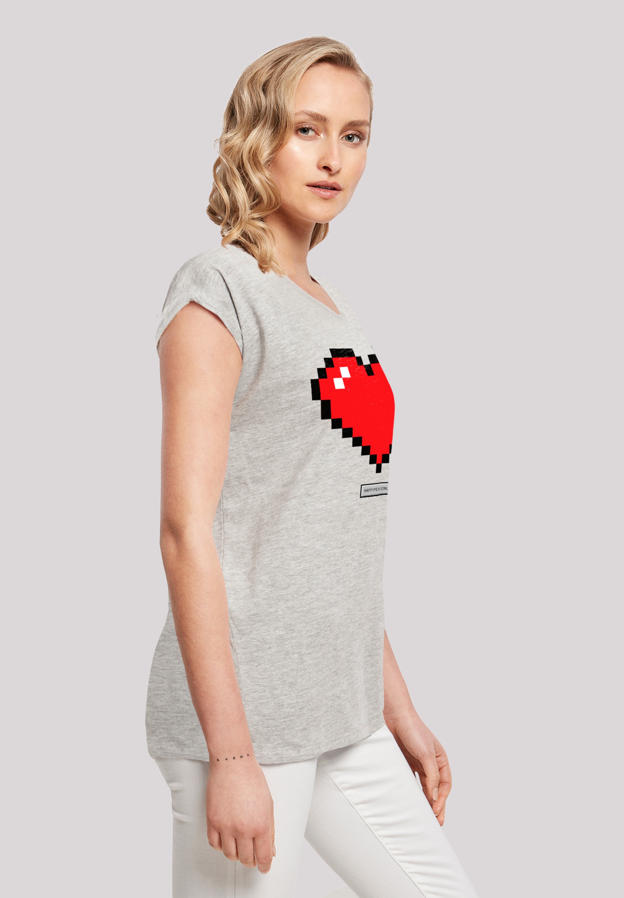 Herz Happy »Pixel F4NT4STIC | Vibes BAUR Good People«, Print T-Shirt kaufen