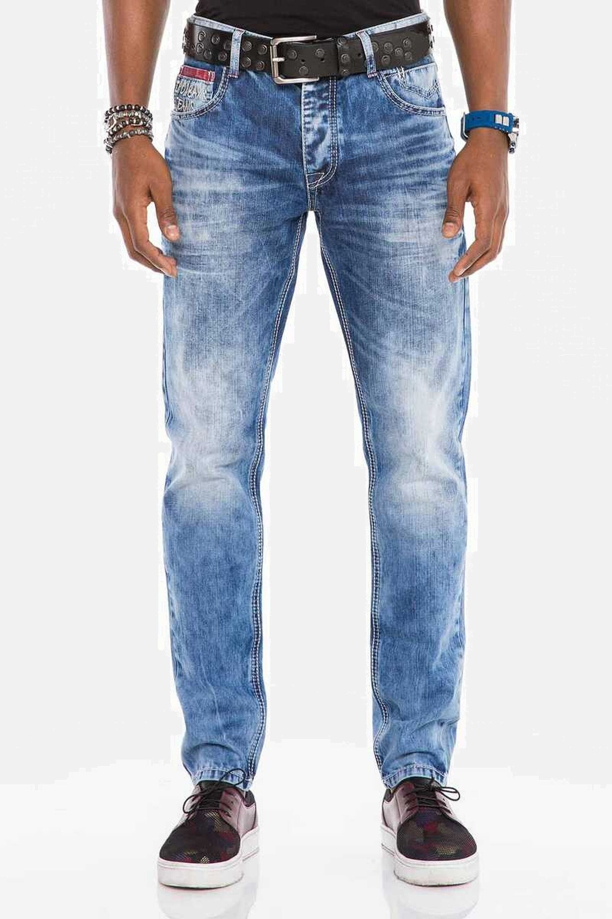 Cipo & Baxx Röhrenjeans "Jeans", im Used-Look, CD-520 günstig online kaufen