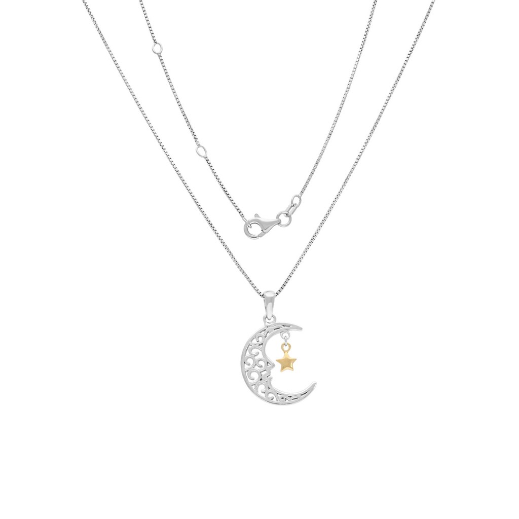 Firetti Kette mit Anhänger »Schmuck Geschenk Silber 925 Halsschmuck Halskette Venezianer Mond«