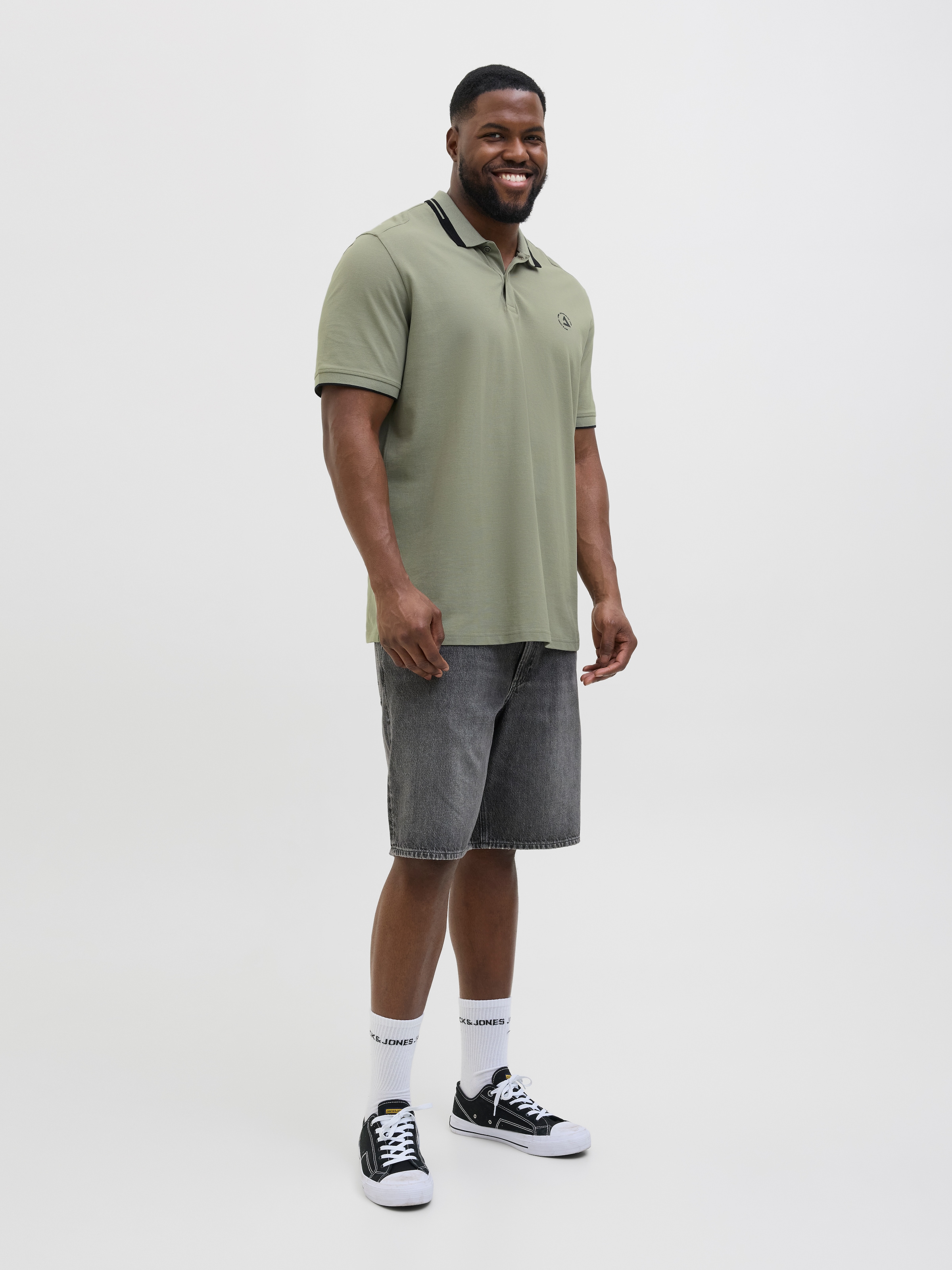 Jack & Jones PlusSize Poloshirt »JCOHASS LOGO POLO SS PLS«