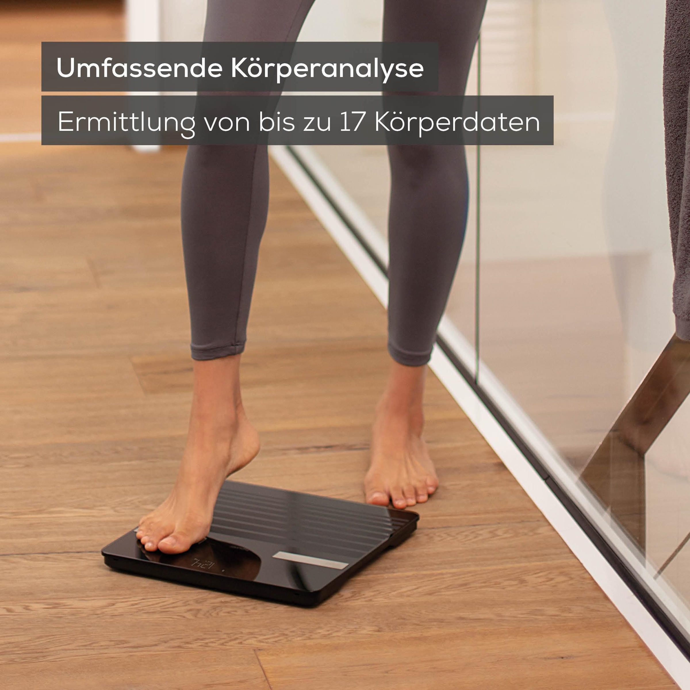 BEURER Körper-Analyse-Waage »BF 451 BT Diagnosewaage mit 17 Gesundheitswerten« Mit Einschaltautomatik, praktischer Abschaltfunktion und Magic-LED