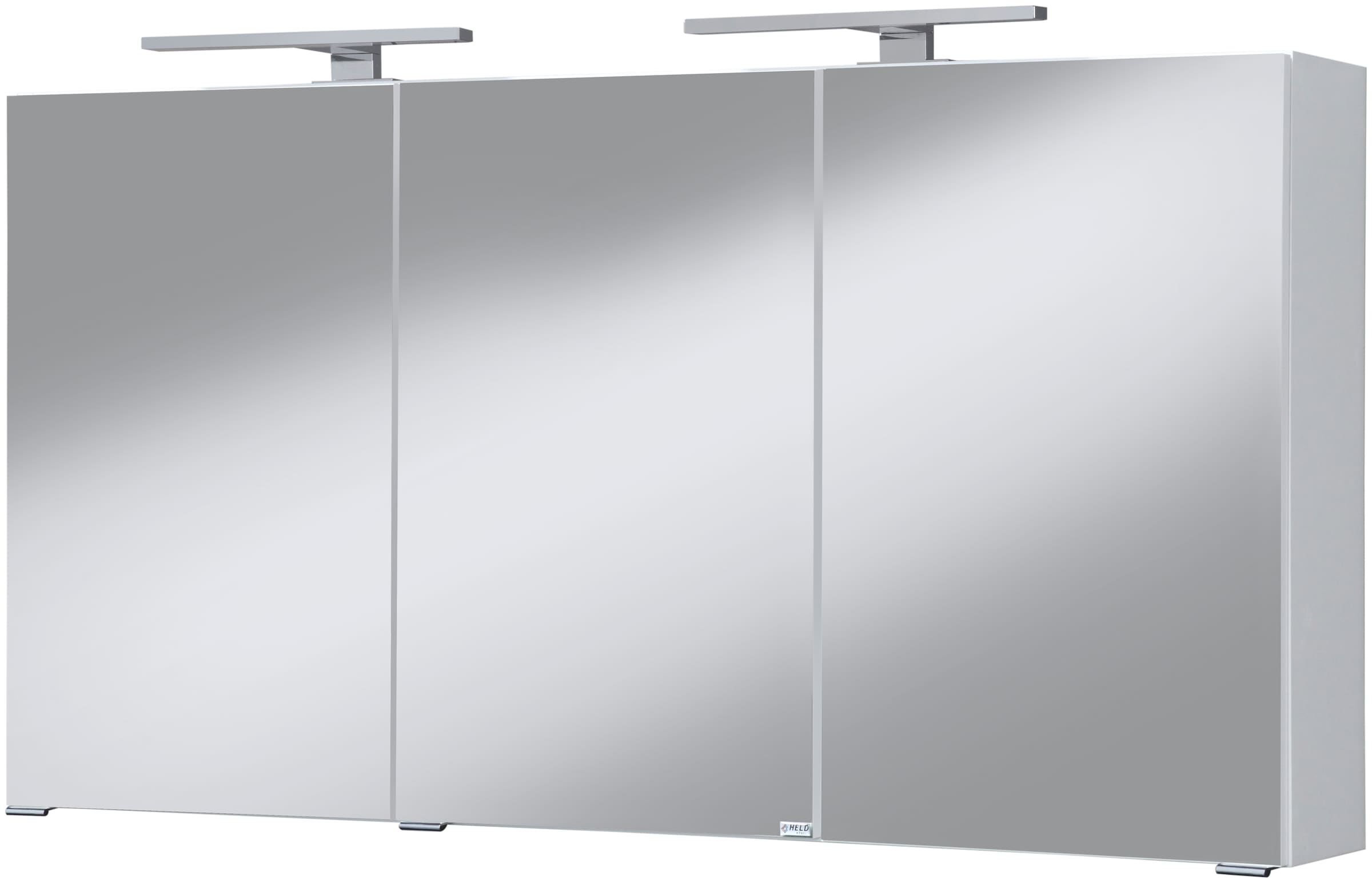 welltime Spiegelschrank "Malibu", Breite 120 cm, mit Spiegeltüren und Softclose-Funktion