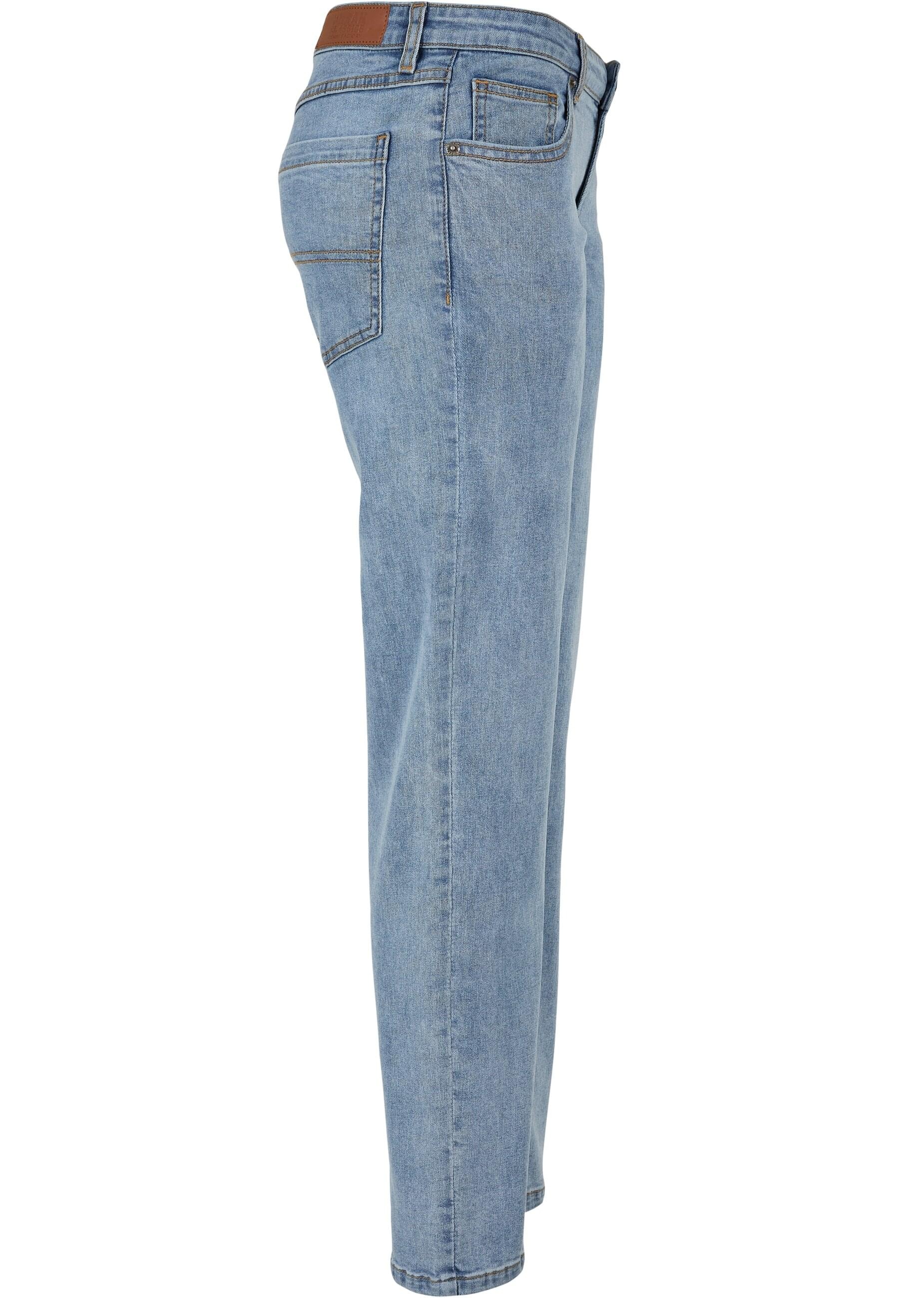 URBAN CLASSICS Bequeme Jeans »Urban Classics Damen Ladies Low Waist Straight Denim Pants«, (1 tlg.)