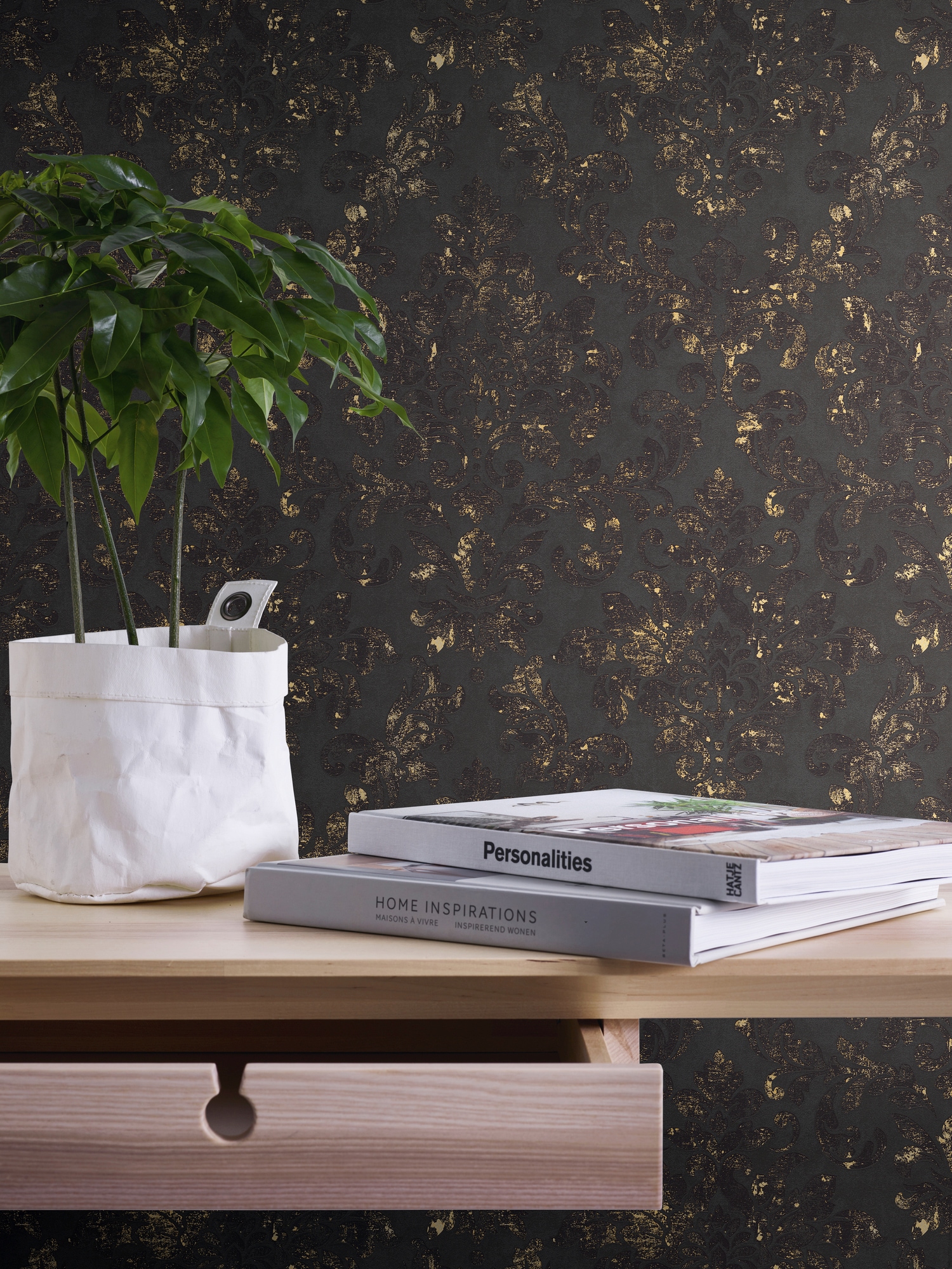 A.S. Création 1100000002199 "Neue Bude 2.0 Used Glam mit Ornamenten barock" Barock gemustert ornamental leicht strukturiert Orientalischetapete Tapete Barock Tapeten Wohnzimmer Schlafzimmer Flur