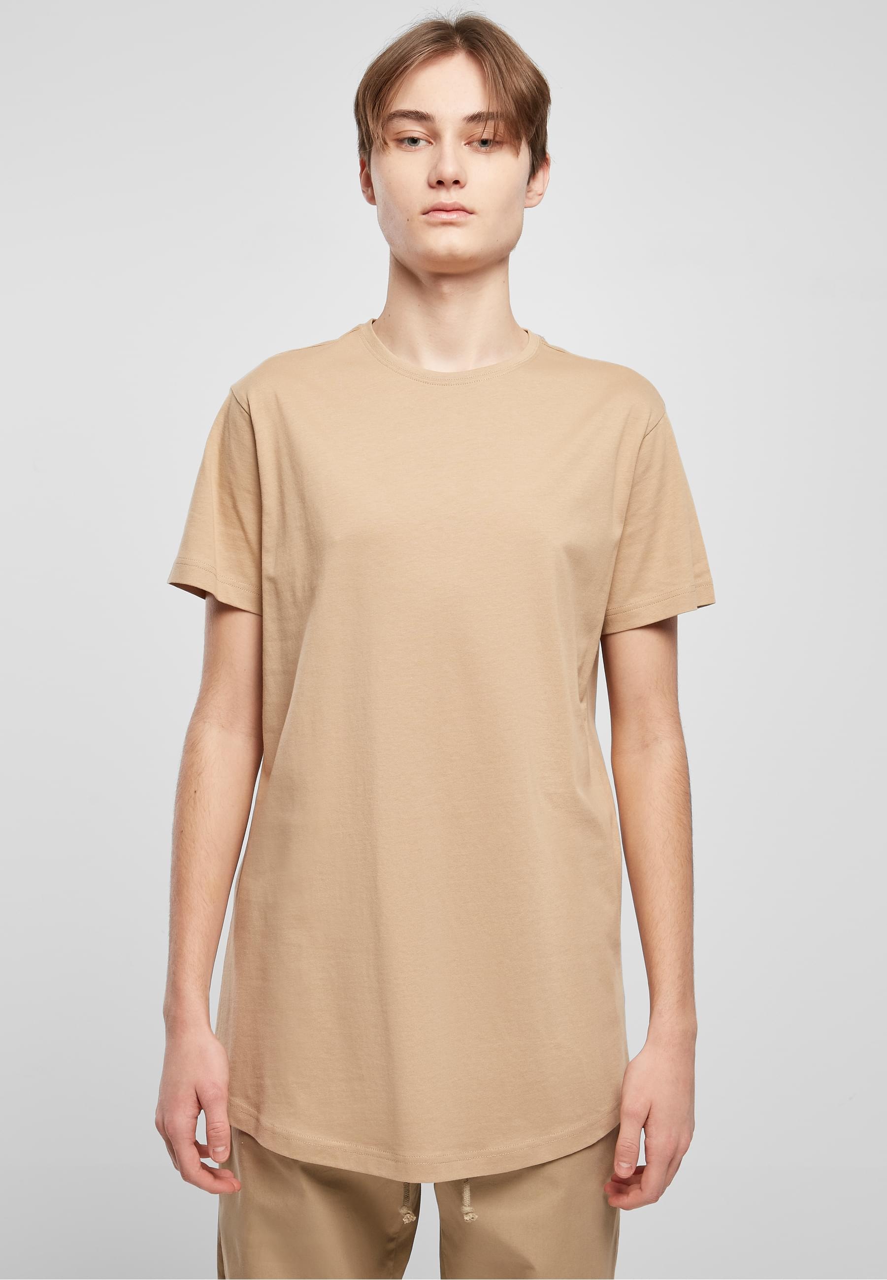 URBAN CLASSICS Kurzarmshirt »Urban Classics Herren Shaped Long Tee«, (1 tlg.)