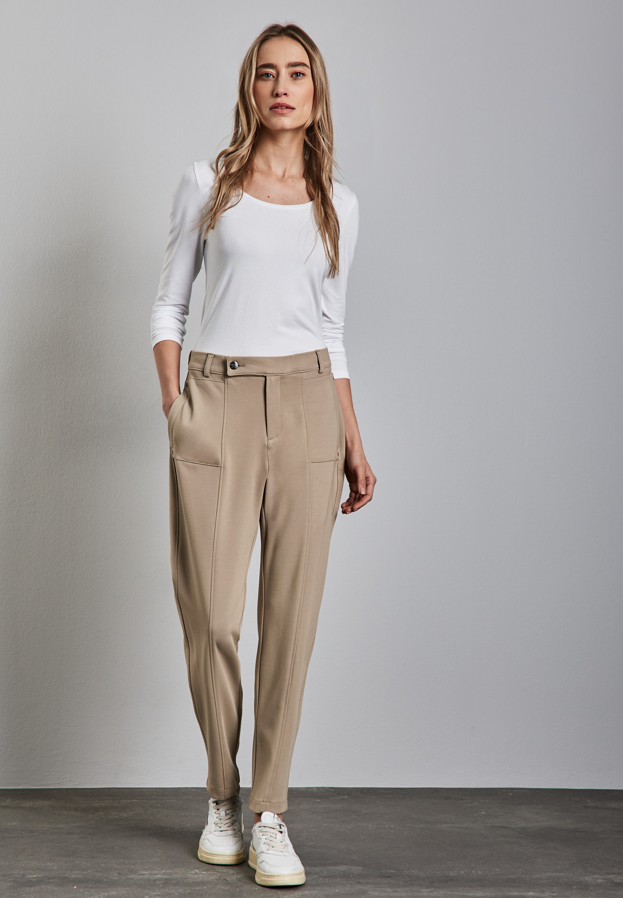 STREET ONE Stoffhose, High Waist