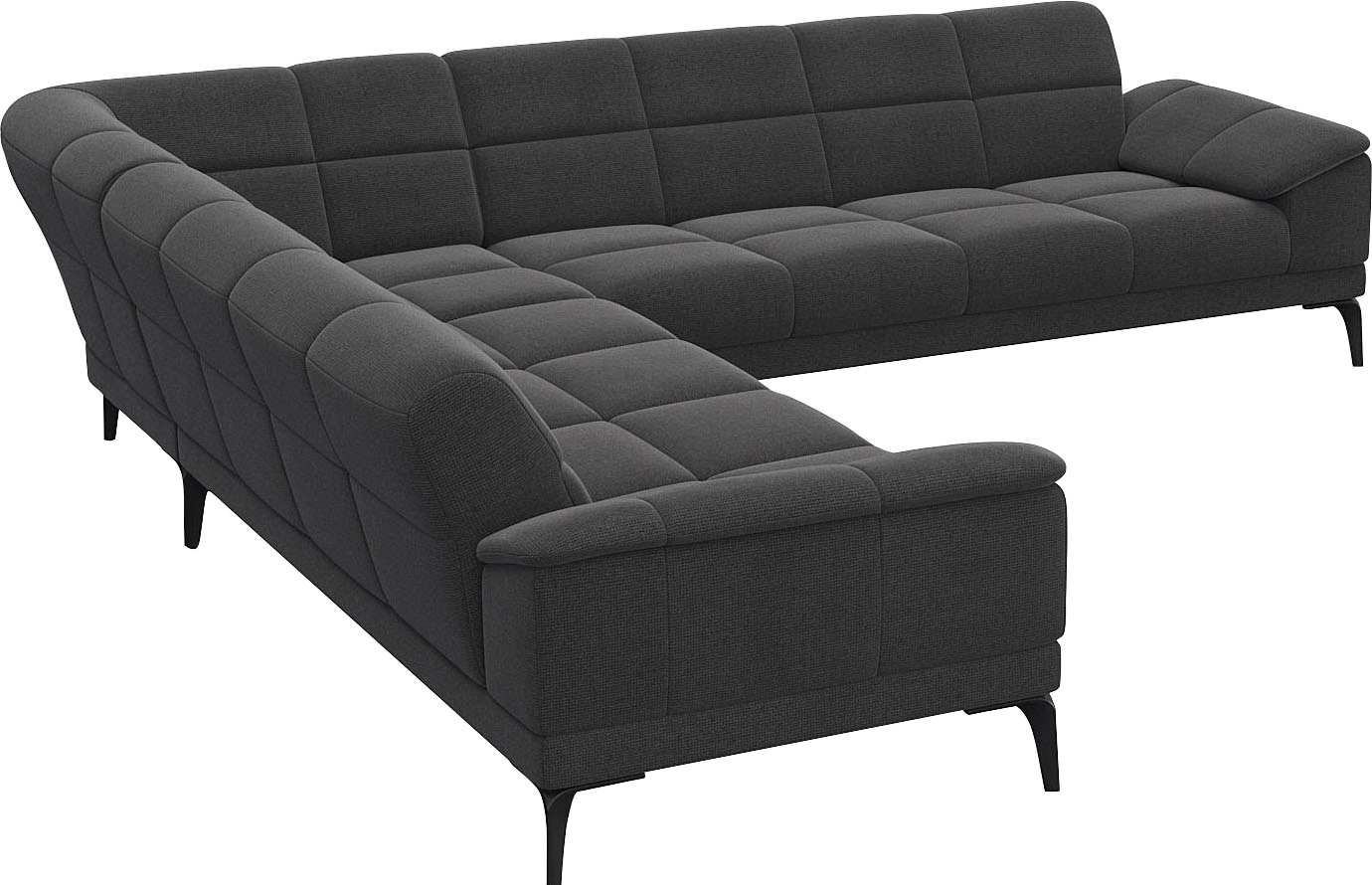 FLEXLUX Ecksofa "Viale L-Form, mit attraktiver und aktueller Rückensteppung günstig online kaufen