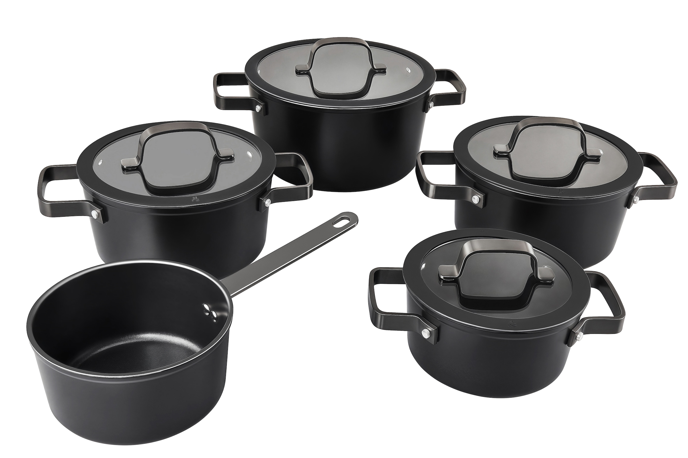 Hanseatic Topf-Set "ALU PRO" Set, Fleischtopf 1x 16 cm / 2x 20 cm / 1x 24 c günstig online kaufen