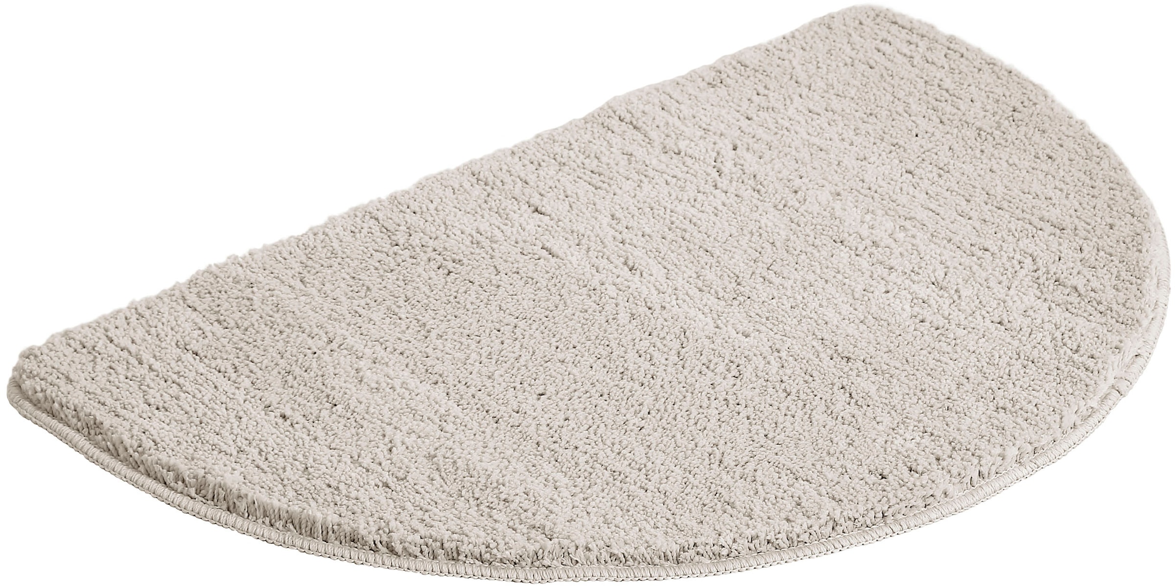 my home Badematte »Inga, Badezimmer Teppich, Badvorleger«, rutschhemmend beschichtet, schnell trocknend-strapazierfähig-fußbodenheizungsgeeignet, Badteppich, unifarben, weich, als halbrund und rechteckig erhältlich