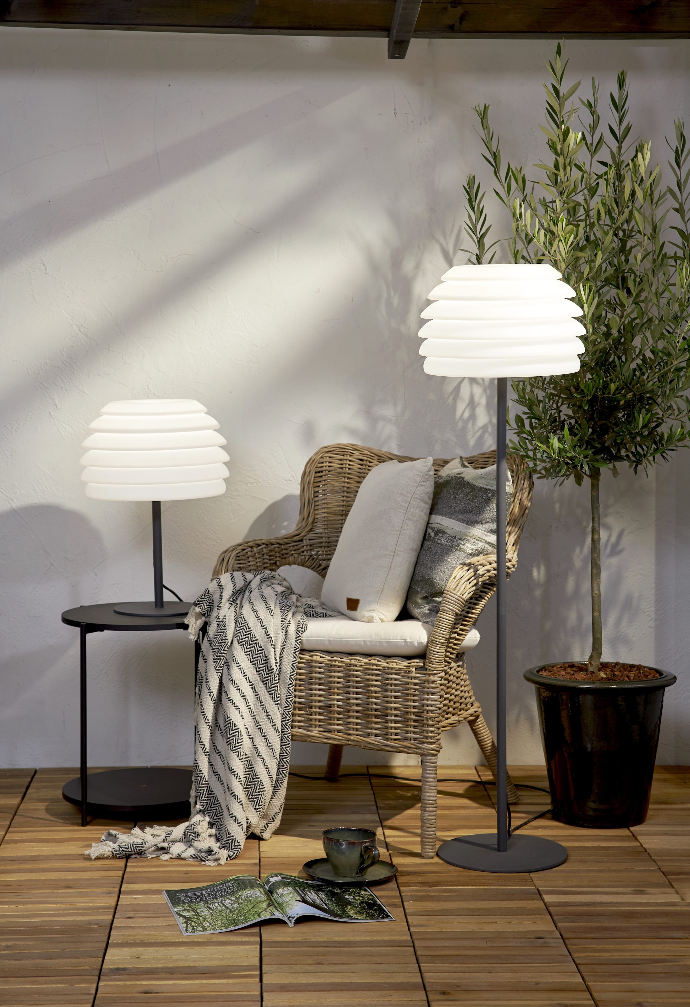 Parforce Traditional Hunting Außen-Stehlampe »Tischlampe Rhodos« E27 1 Stk. E27-Fassung für frei wählbares Leuchtmittel, max 40W, 3m Kabel, IP65