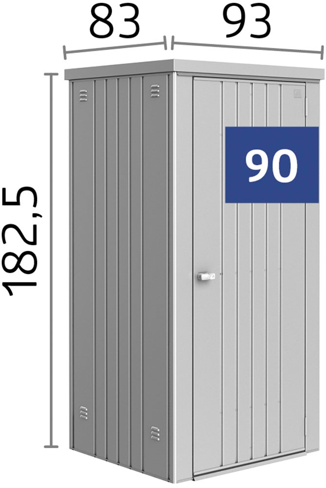 Biohort Garten-Geräteschrank »Gr. 90, verschiedene Farben« aus Metall mit hohem Nutzwert