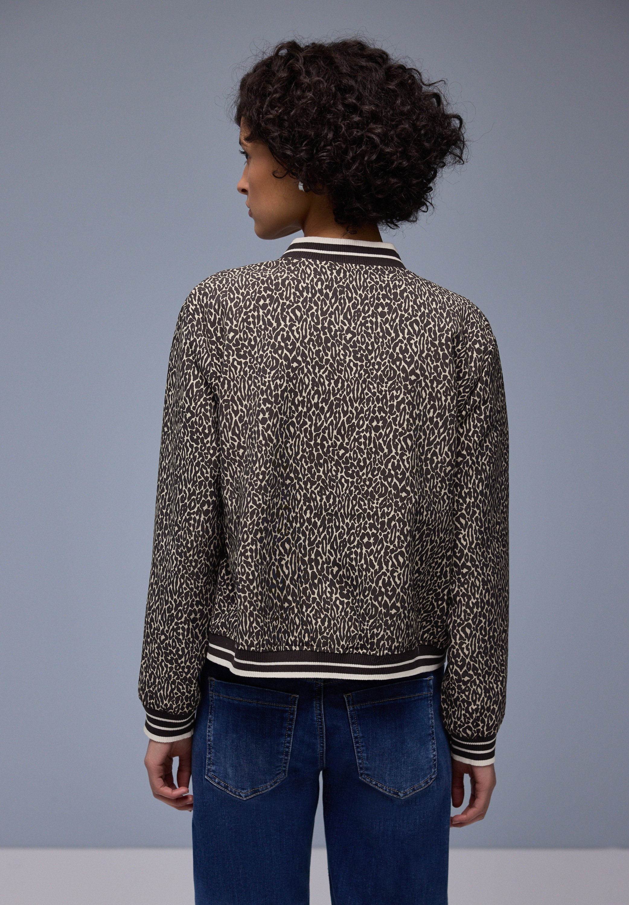 STREET ONE Blouson ohne Kapuze im Leo-Look günstig online kaufen