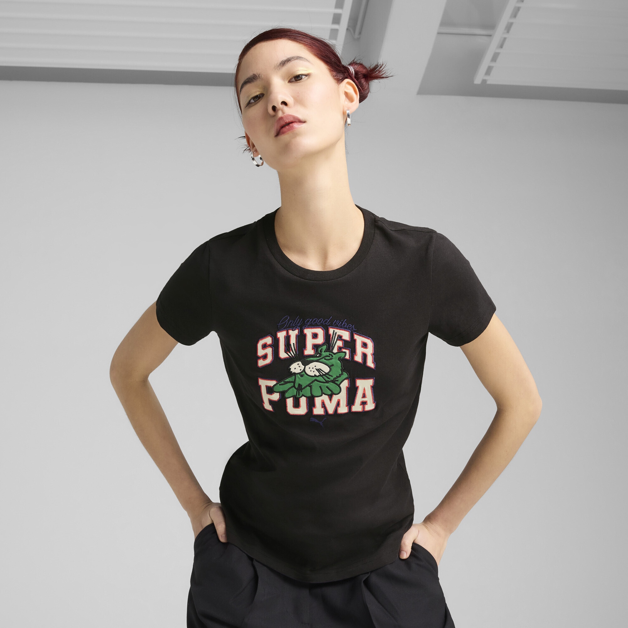 PUMA T-Shirt »SUPER PUMA GRAPHICS T-Shirt Damen«