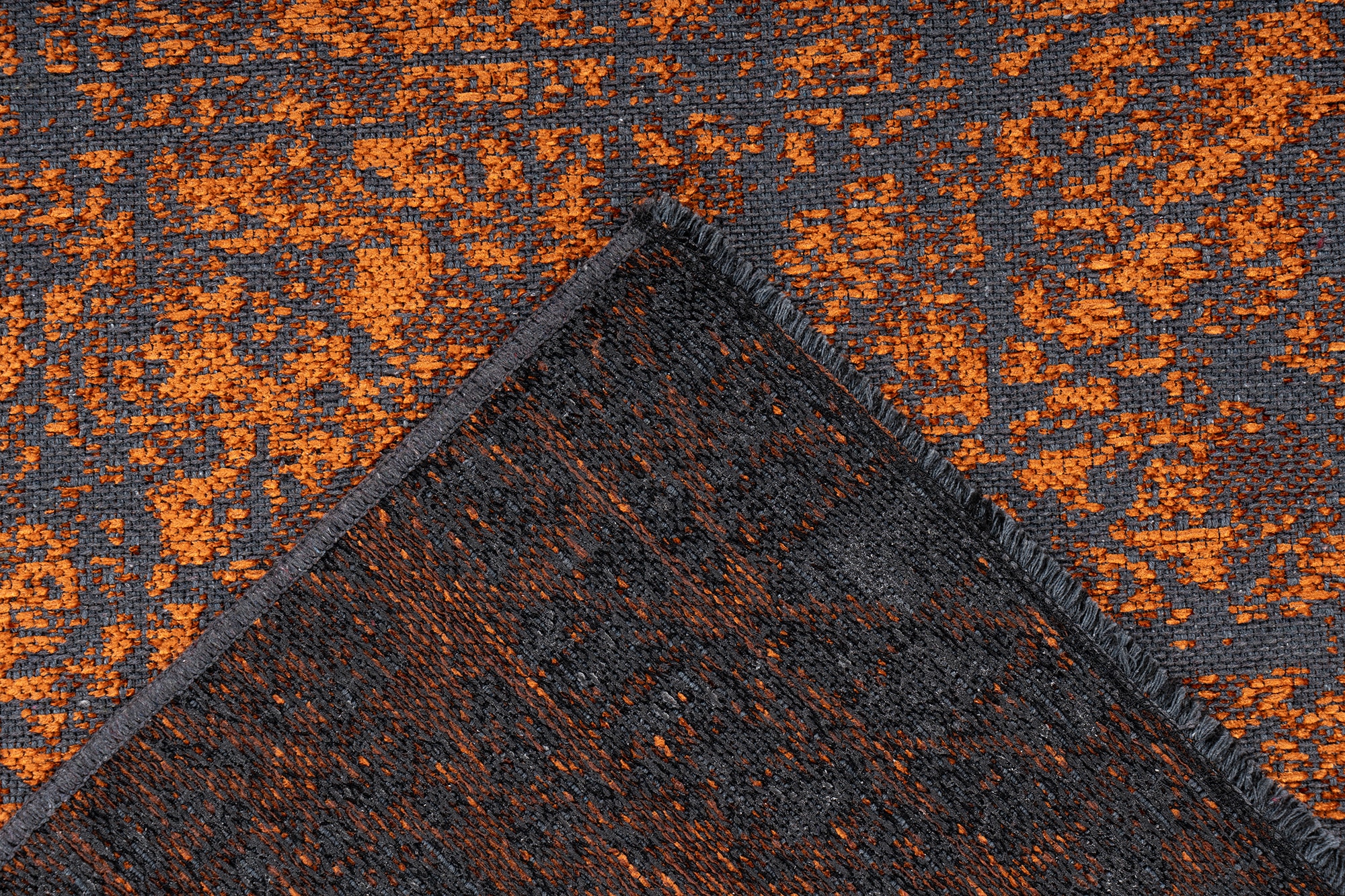 Kayoom Teppich »Kalea 225« rechteckig 8 mm Höhe Flachgewebeteppich mit Relief-Design, Used-Look, moderne Farben