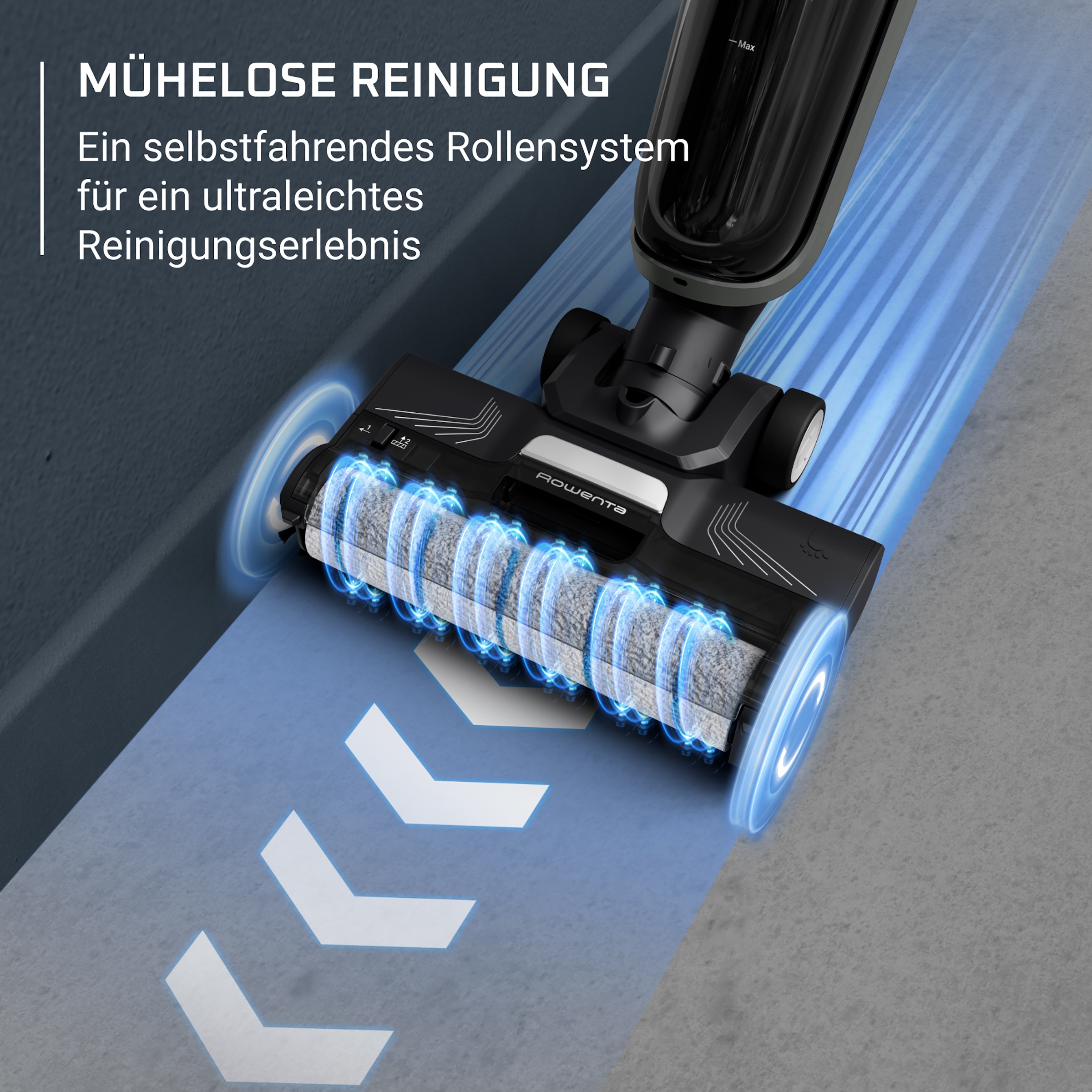 Rowenta Nass-Trocken-Akkusauger »X-Clean 4, kabellos, 2-1 Staubsauger für alle Hartböden«, kabellos, Selbstreinigungsfunktion, Schmutzerkennung, GZ5037