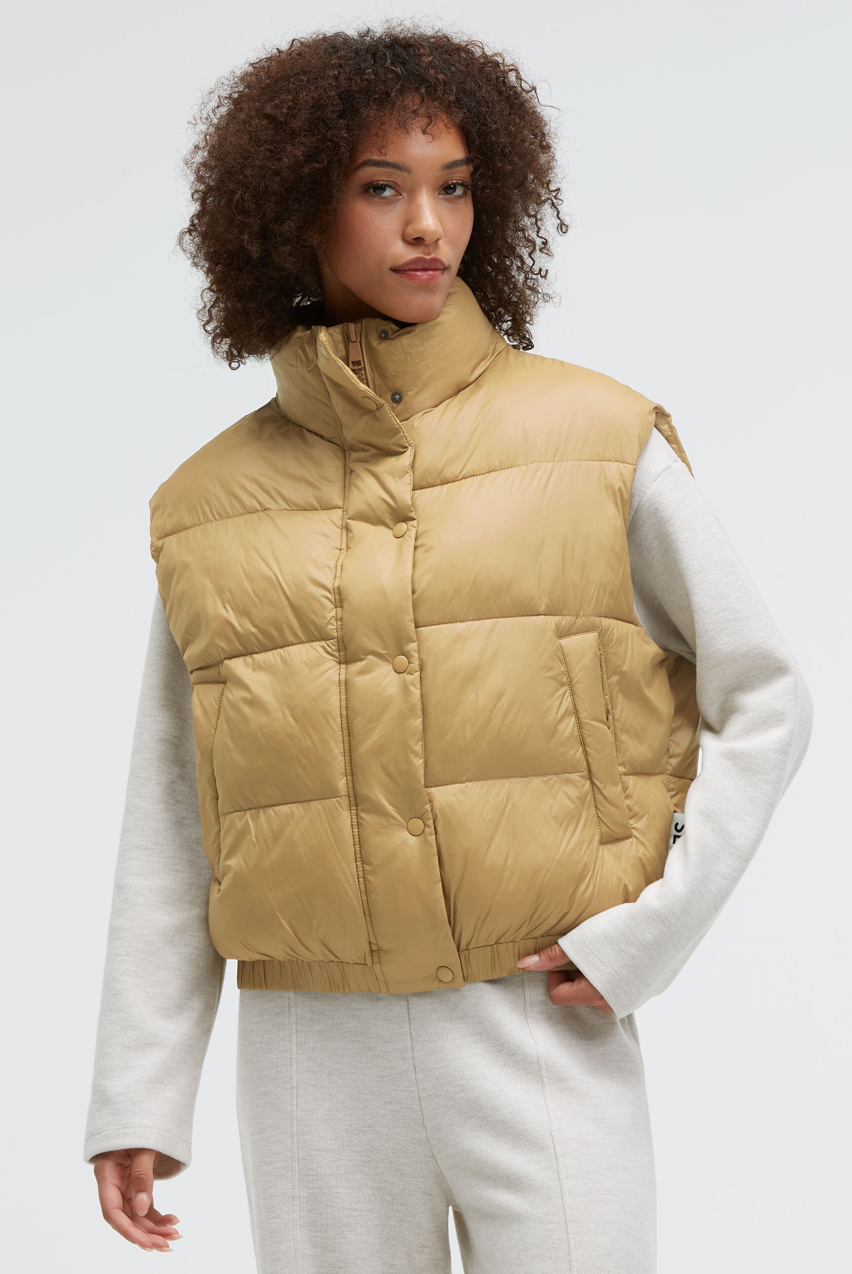 SENSES.THE LABEL Steppweste mit elastischem Saumabschluss