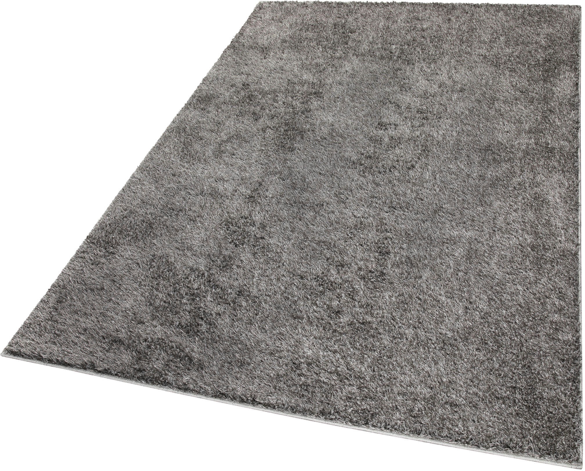 my home Hochflor-Teppich »Nickolas«, rund, 30 mm Höhe, Langflor, Shaggy, dichter weicher Hochflor, uni farben, Wohnzimmer