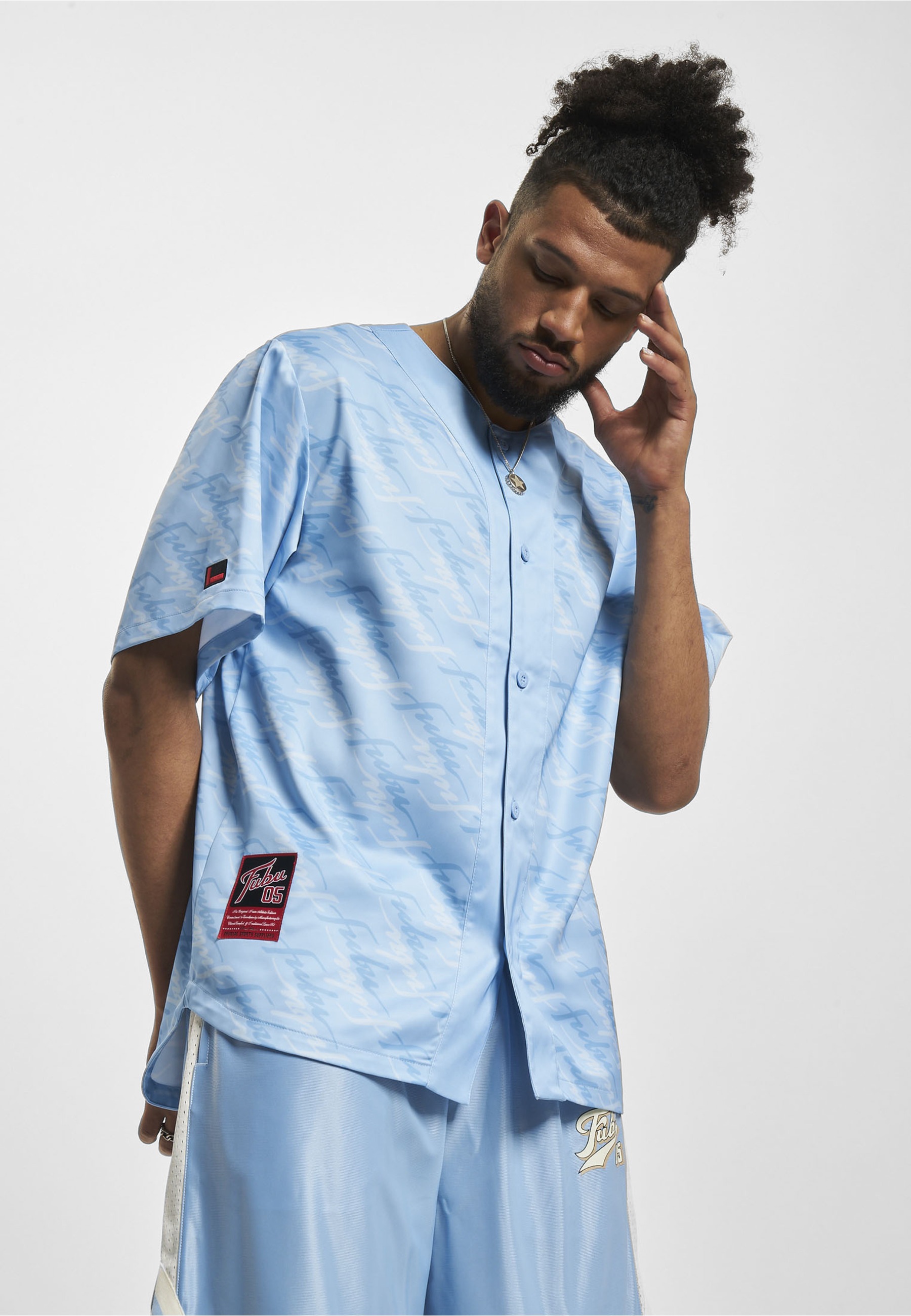 Fubu T-Shirt »Fubu Herren FM232-010-1 FUBU Retro Aop Baseball Jersey« 1 Stk.