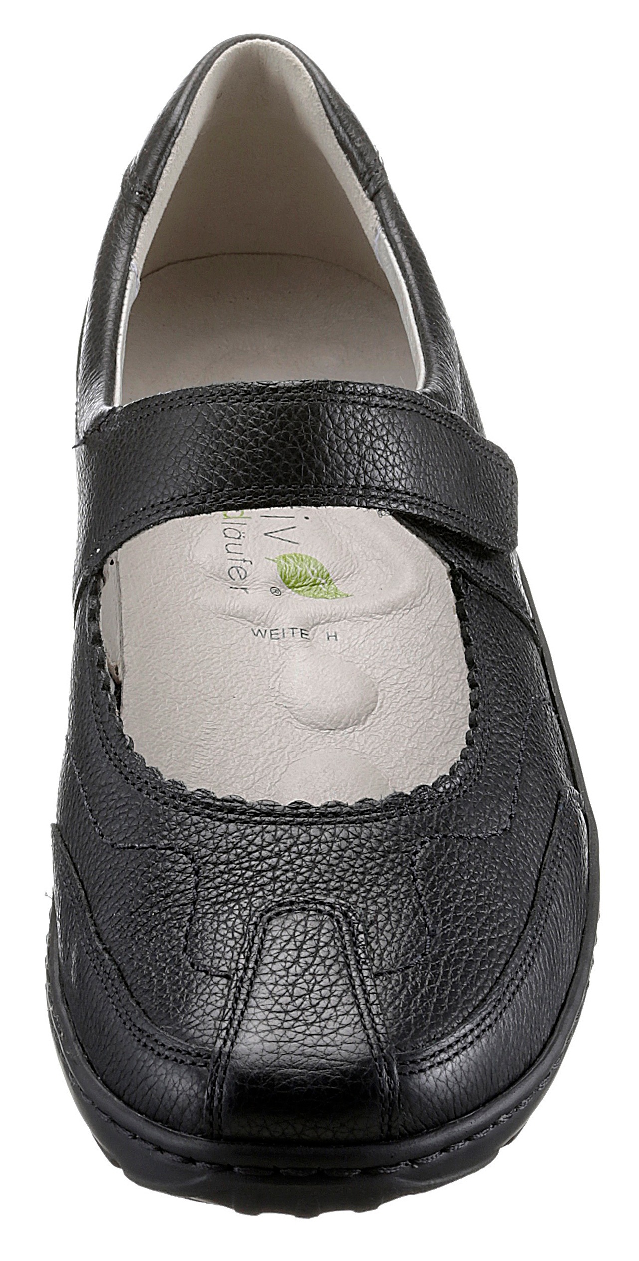 Waldläufer Henni Women's Strap Shoe Black 4.5 3