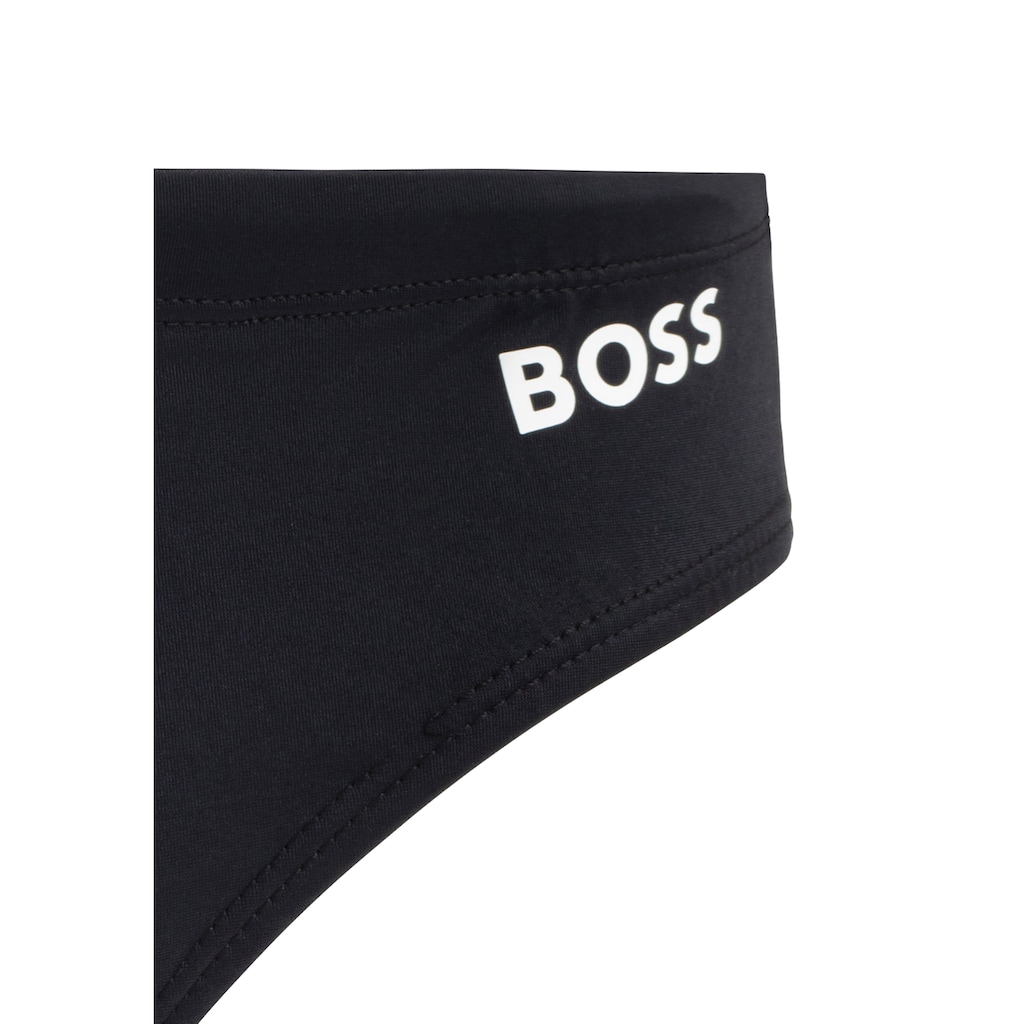 BOSS Badehose »Brief John«, mit kontrastfarbenem BOSS Logo-Schriftzug
