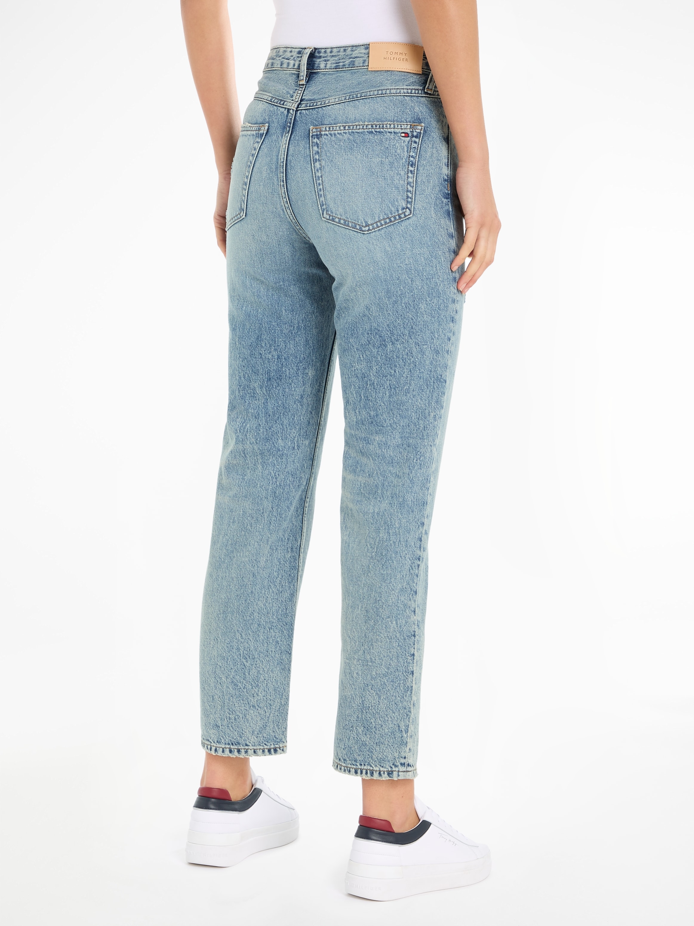 Tommy Hilfiger Straight-Jeans WRN«, online mit »CLASSIC MIO HW BAUR bestellen Logostickerei A | STRAIGHT
