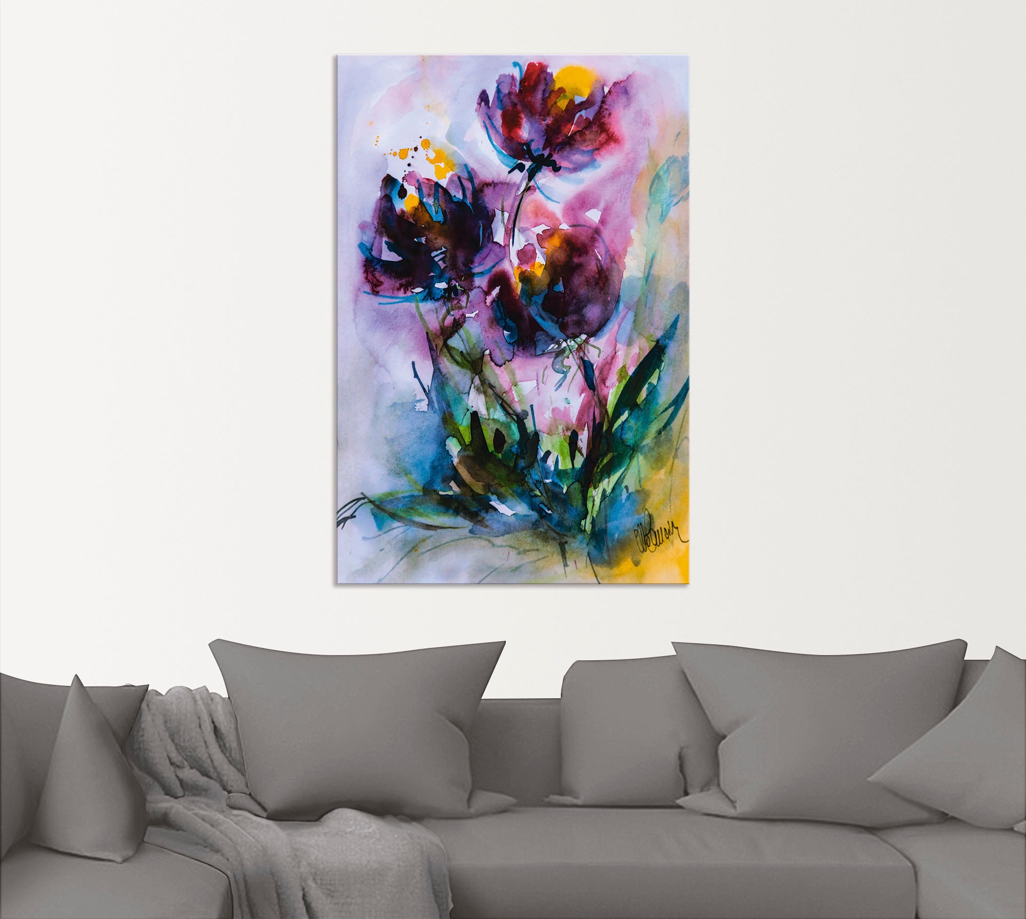 Artland Wandbild »Küchenschelle«, Blumen, (1 St.), als Alubild, Outdoorbild, Leinwandbild, Poster in verschied. Größen