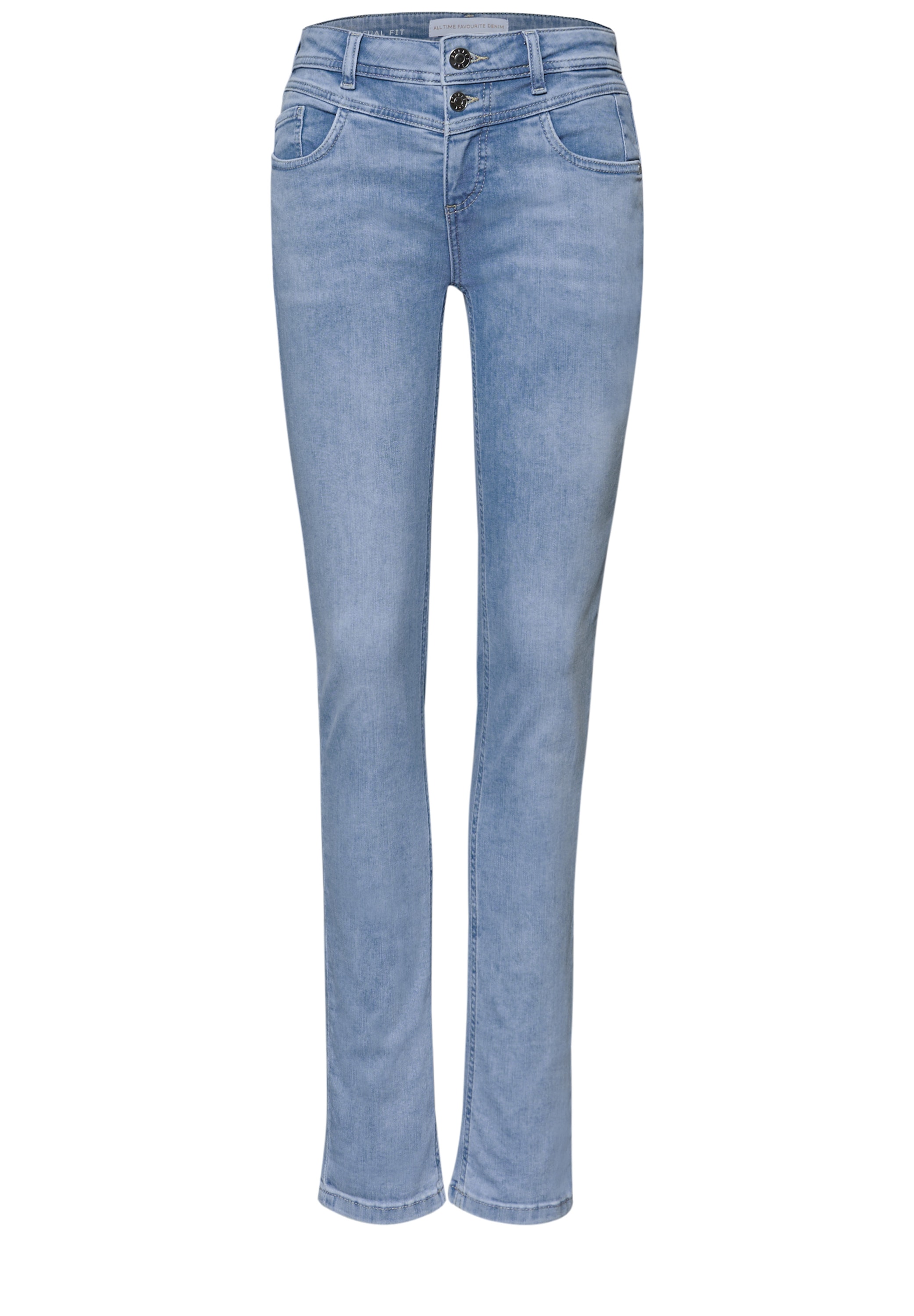 STREET ONE Comfort-fit-Jeans im Denim Look