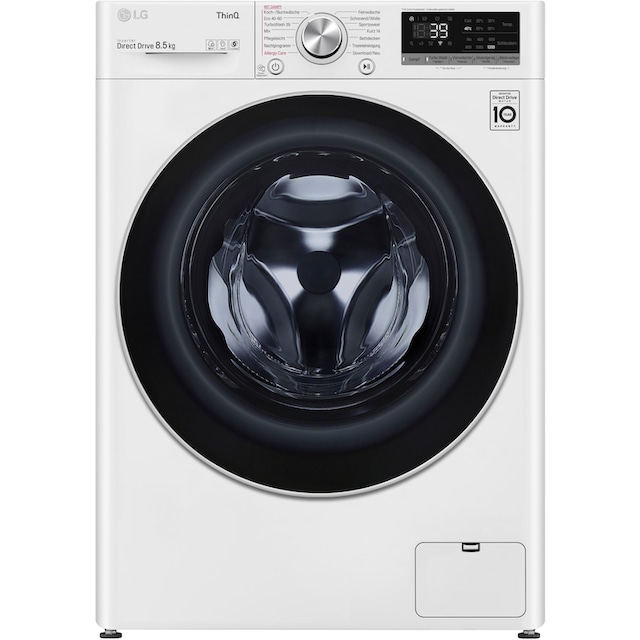 LG Waschmaschine »F2V7SLIM8E«, F2V7SLIM8E, 8,5 kg, 1200 U/min, TurboWash® -  Waschen in nur 39 Minuten auf Raten | BAUR