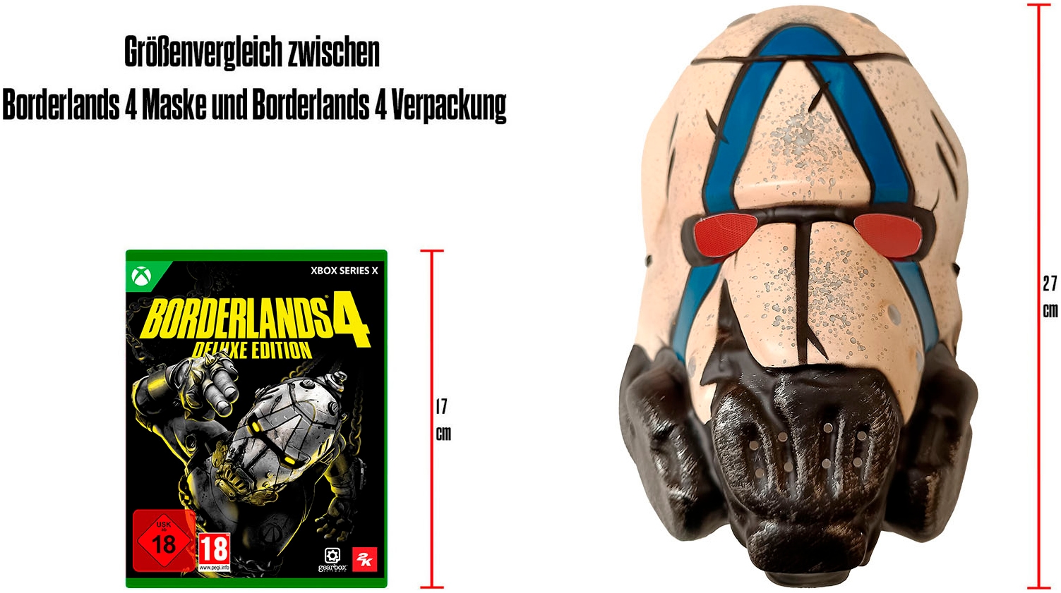 2K Spielesoftware »Borderlands 4 Deluxe«, Xbox Series X, Tragbare Gesichtsmaske - exklusiv bei OTTO