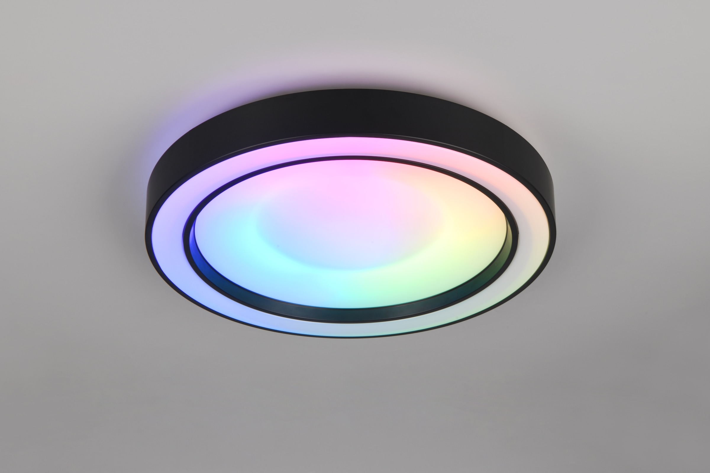 REALITY Leuchten LED Deckenleuchte »ARCO, LED Deckenlampe mit RGB Farbwechsel 22W 2500 Lumen 2700-6000K« LED-Board 1 Stk. Farbwechsler | RGB CCT dimmbar Fernbedienung Ø 40cm Deckenlampe Kinderzimmer Schlafzimmer