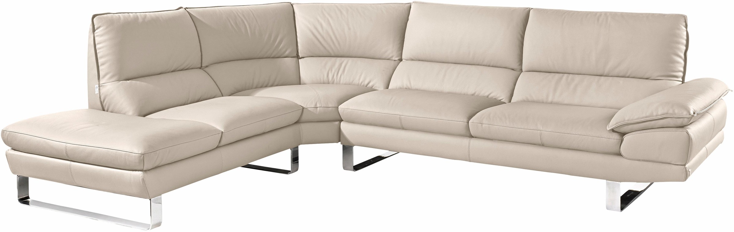 CALIA ITALIA Ecksofa »Dave, italienisches Designsofa mit erstklassigem Sitzkomfort, L-Form«, mit tollen Lederbezügen