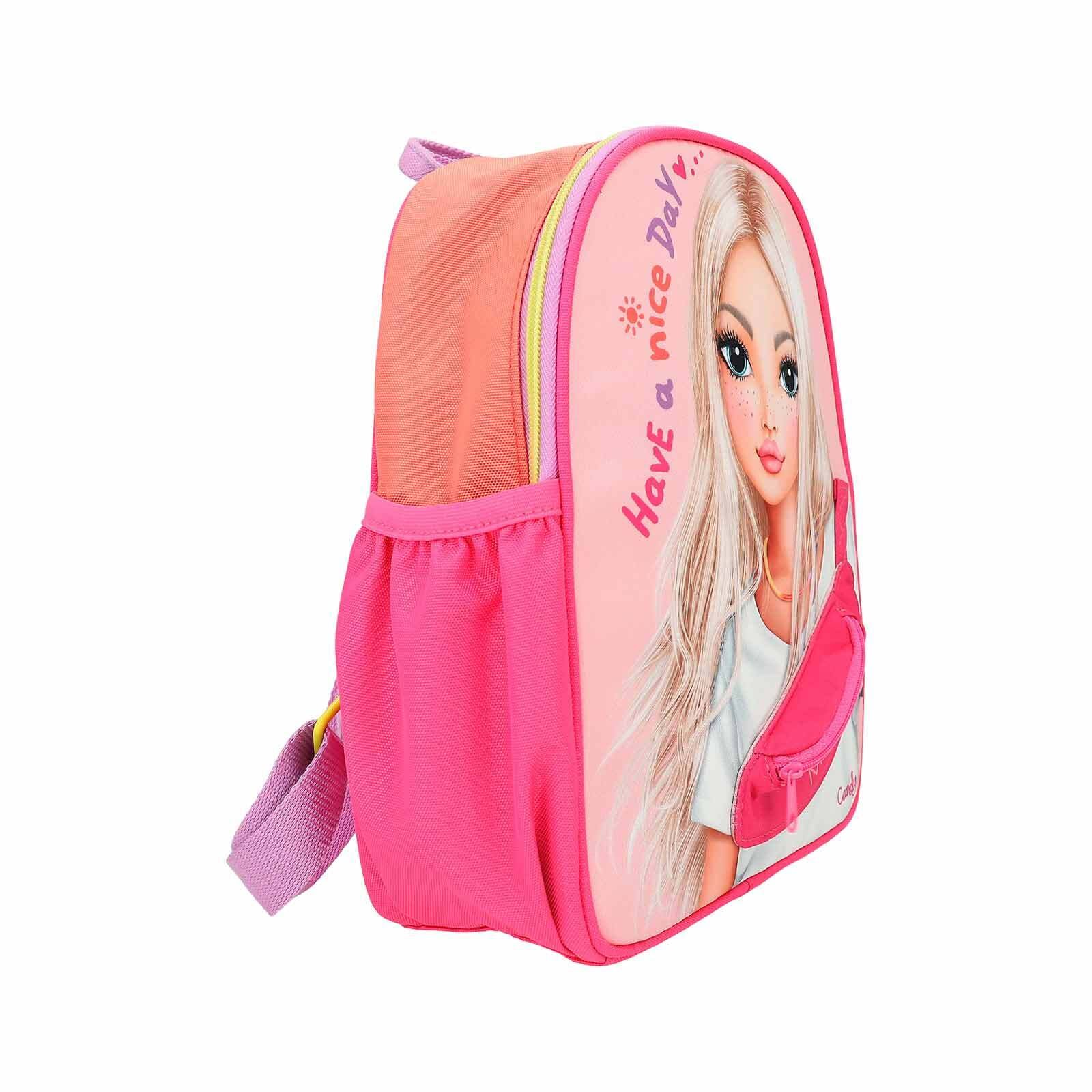 Depesche Rucksack »Rucksack mit Crossbag Happy Together TOPModel 9 x 22 x 28 cm pink-orange«