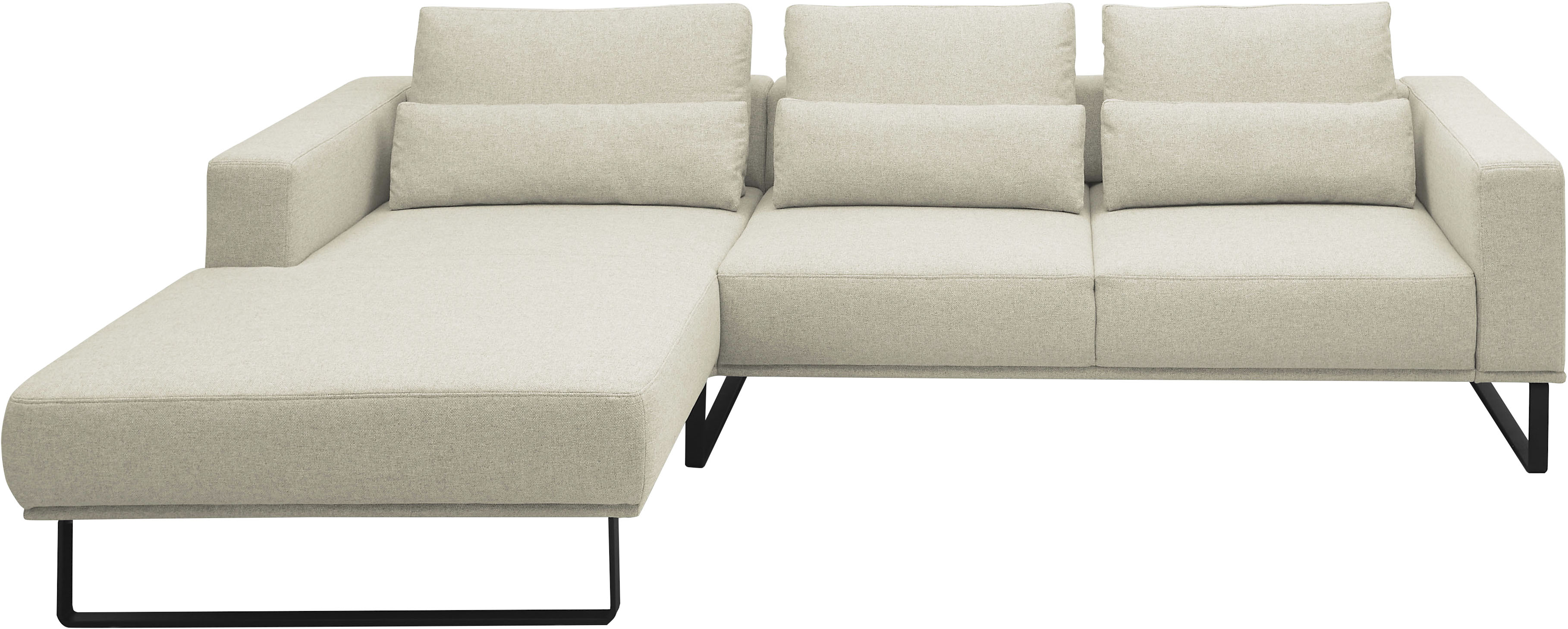 Musterring Ecksofa "JustB PM100" Auf schwarzen Metallkufen, 292 cm breit - erhältlich in 6 Farben