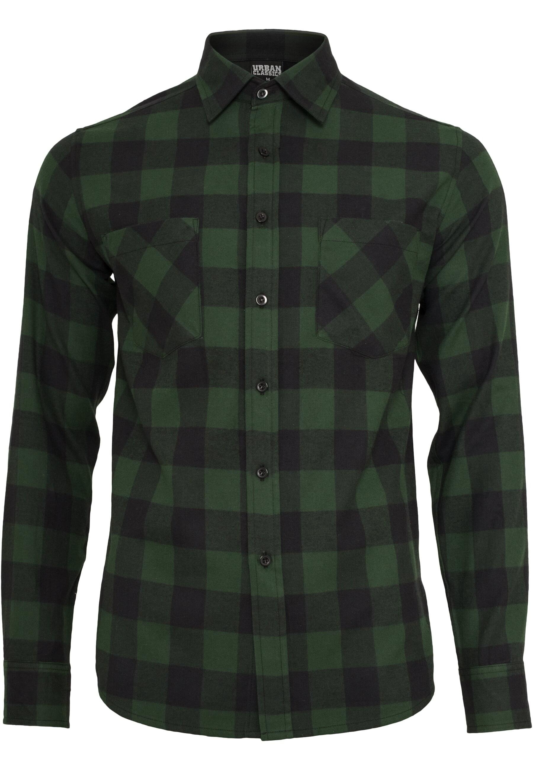 URBAN CLASSICS Kurzarmshirt "Urban Classics Herren Checked Flanell Shirt" 1 günstig online kaufen